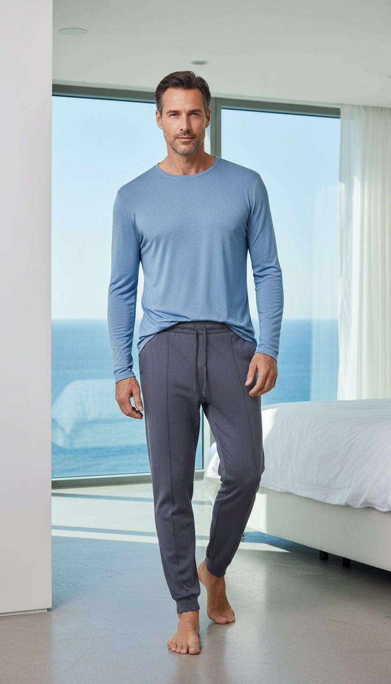 Herren Langarmshirt aus hochwertiger Bambusviskose