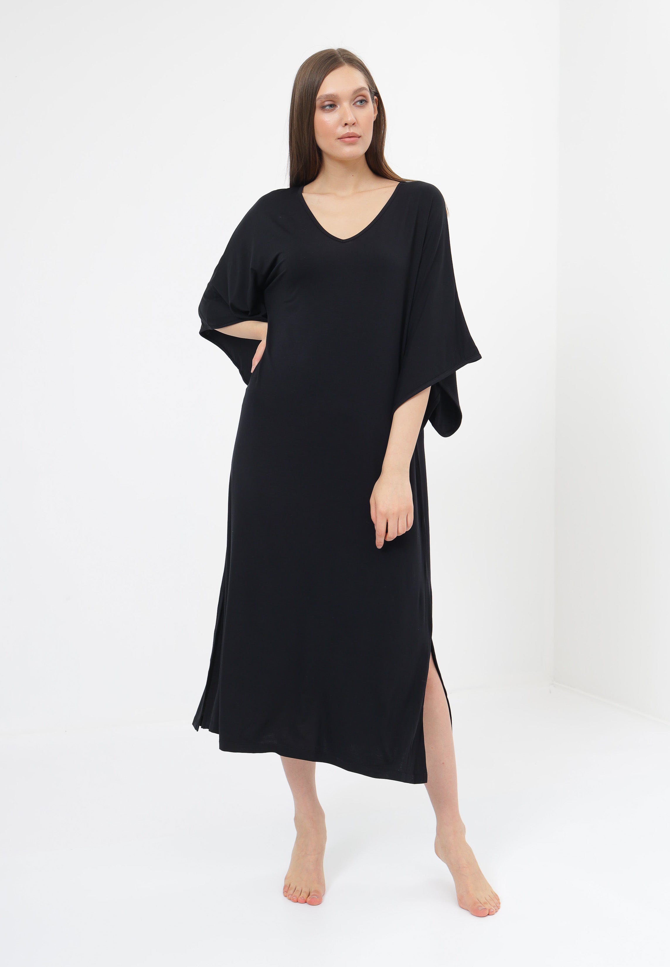 Damen Nachthemd Lang aus Bambusviskose