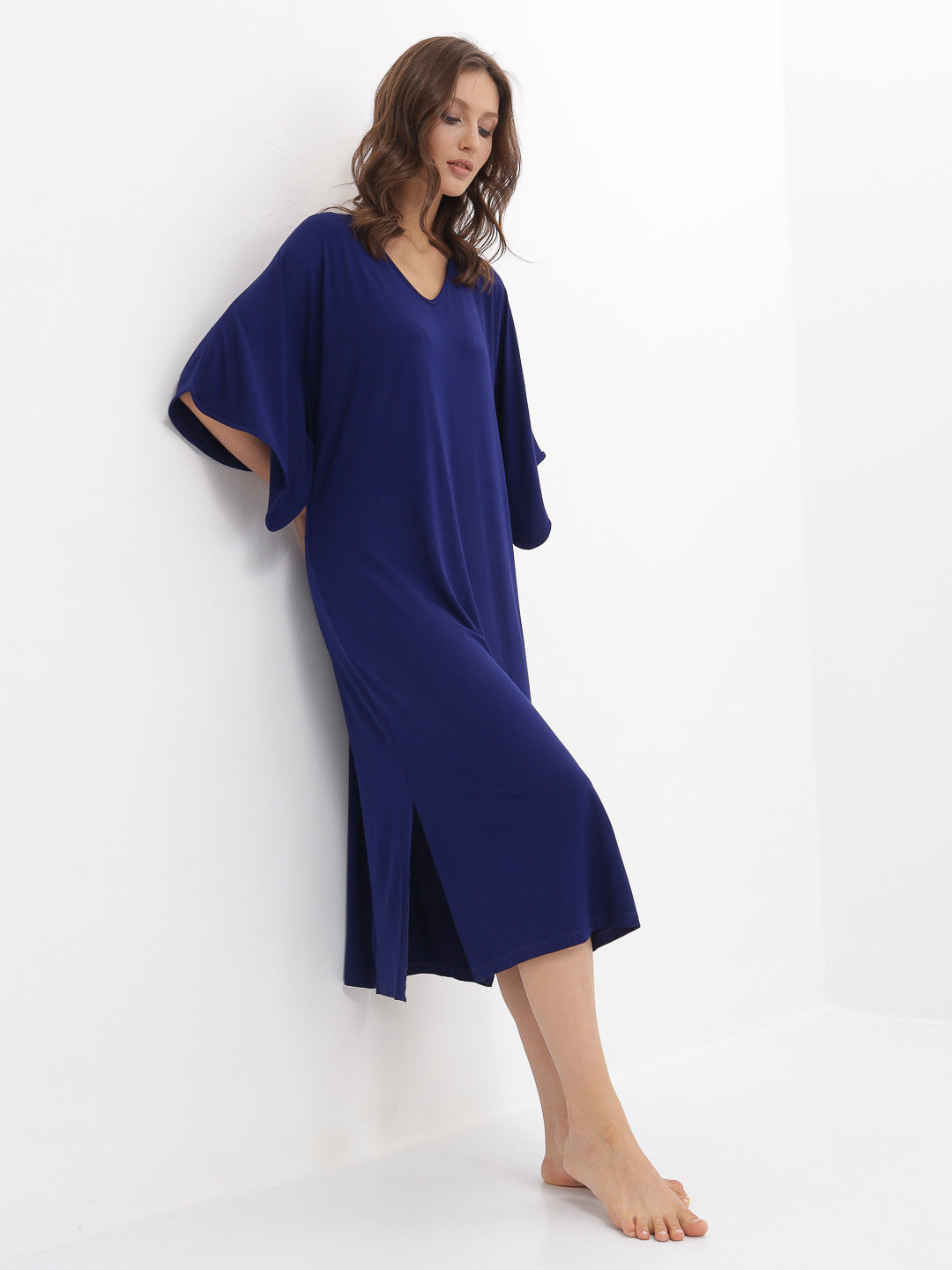 Damen Nachthemd Lang aus Bambusviskose