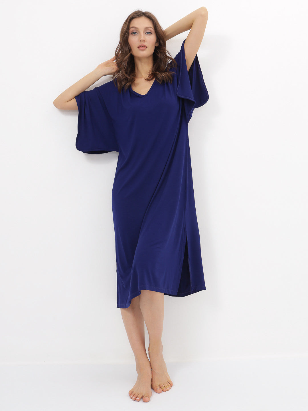 Damen Nachthemd Lang aus Bambusviskose