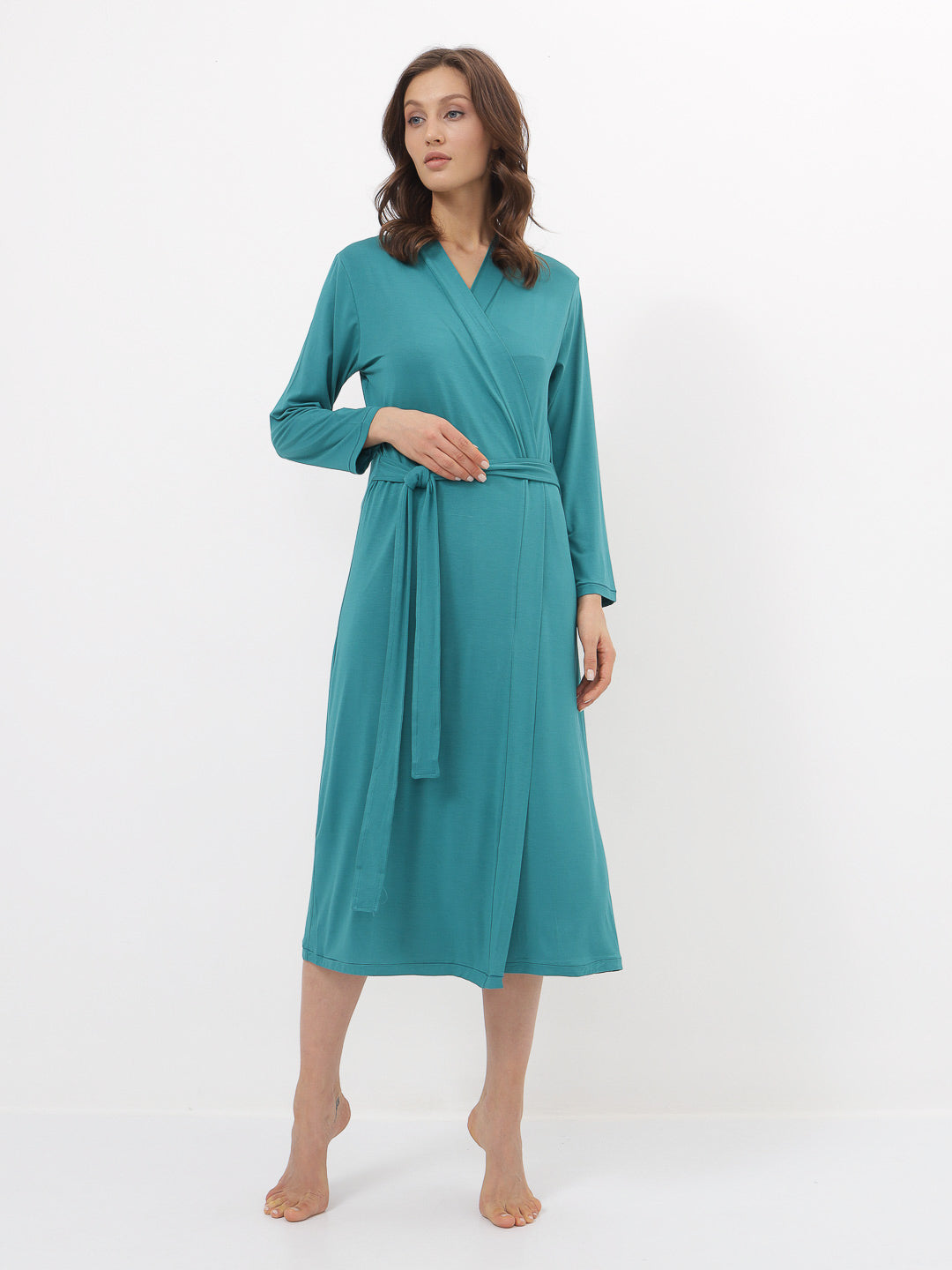 Robe de chambre pour femme en viscose de bambou