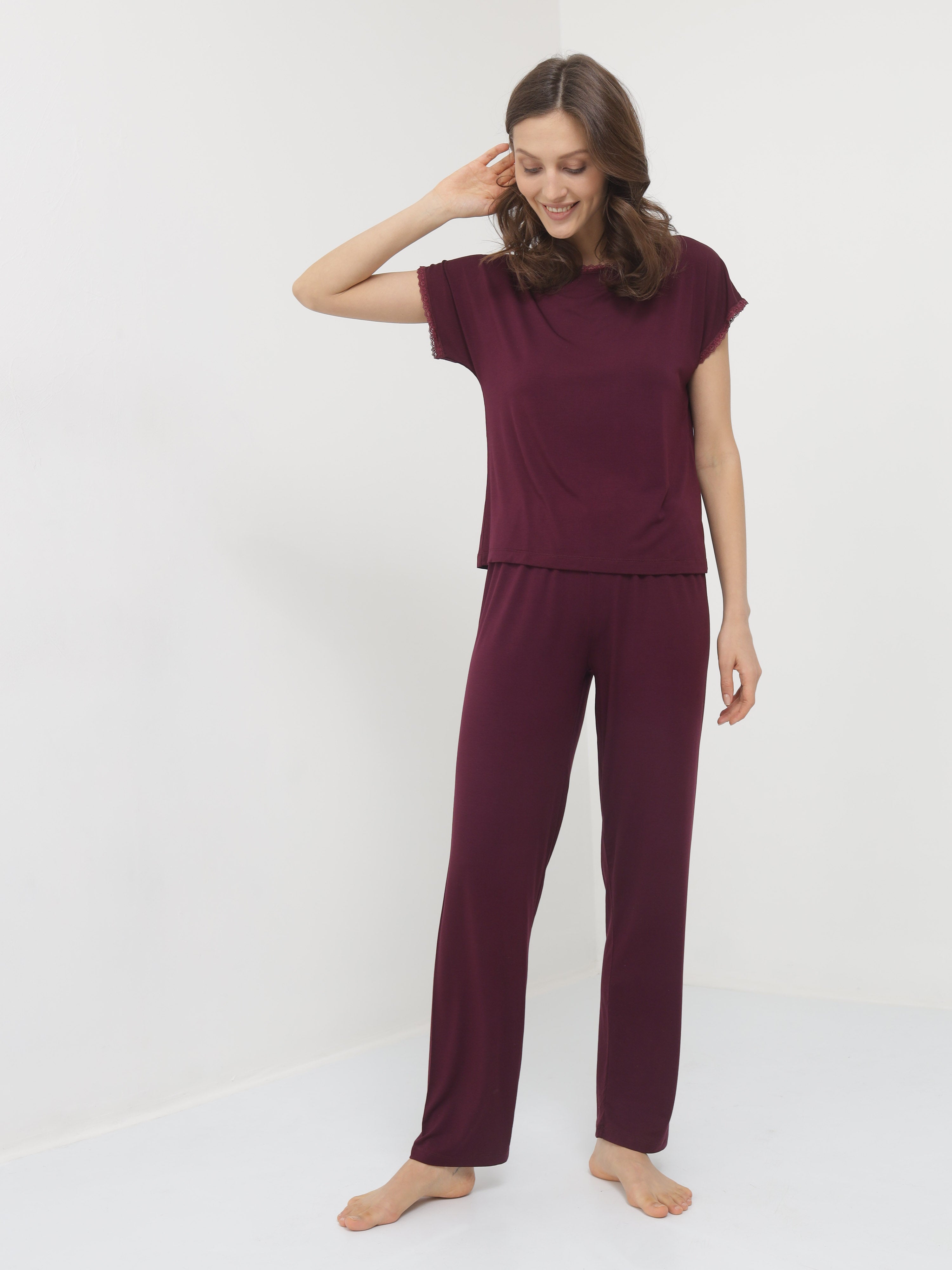 Damen Pyjama Set aus Bambusviskose