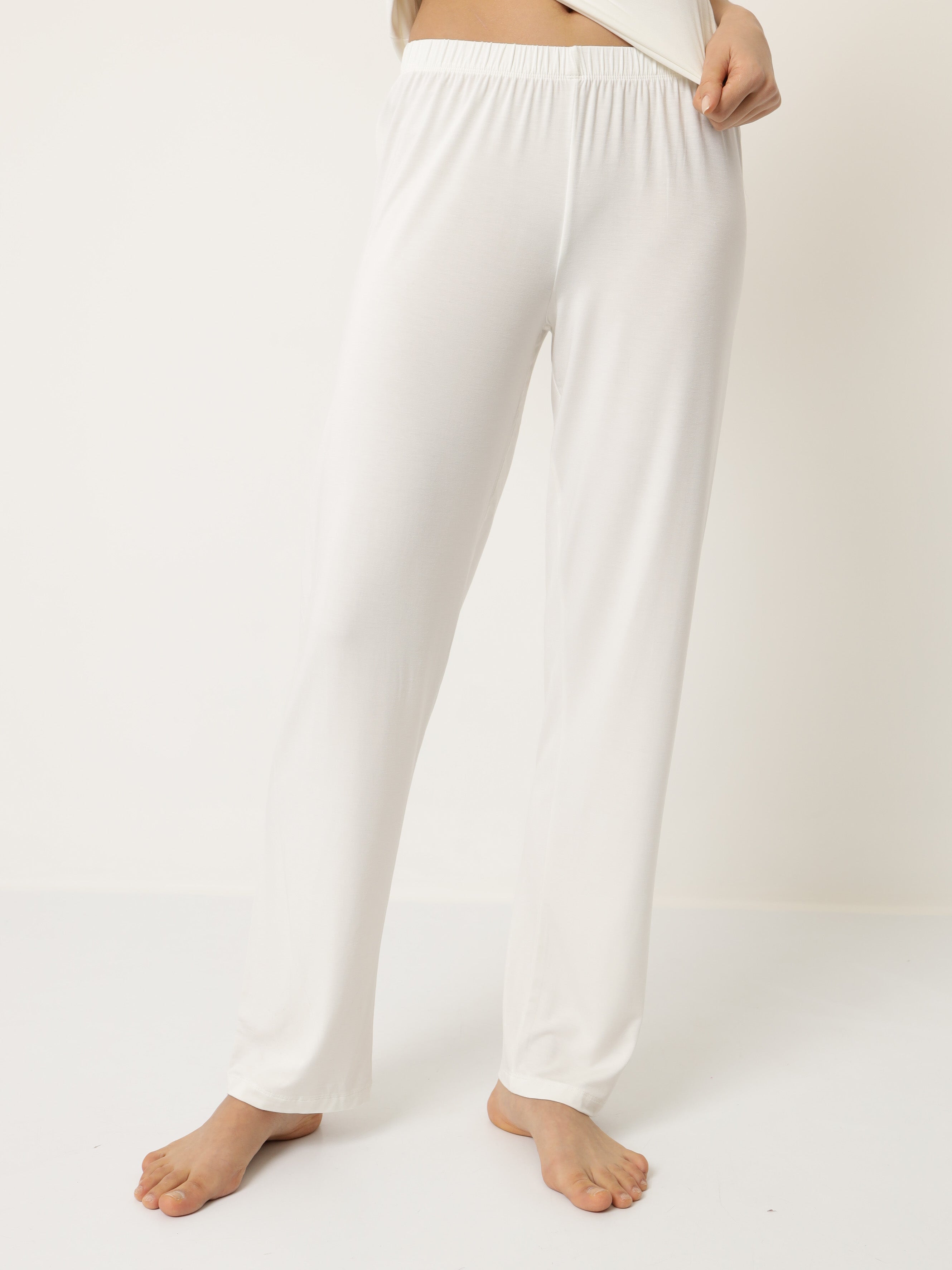 Damen Pyjama Set mit Morgenmantel aus Bambus viskose