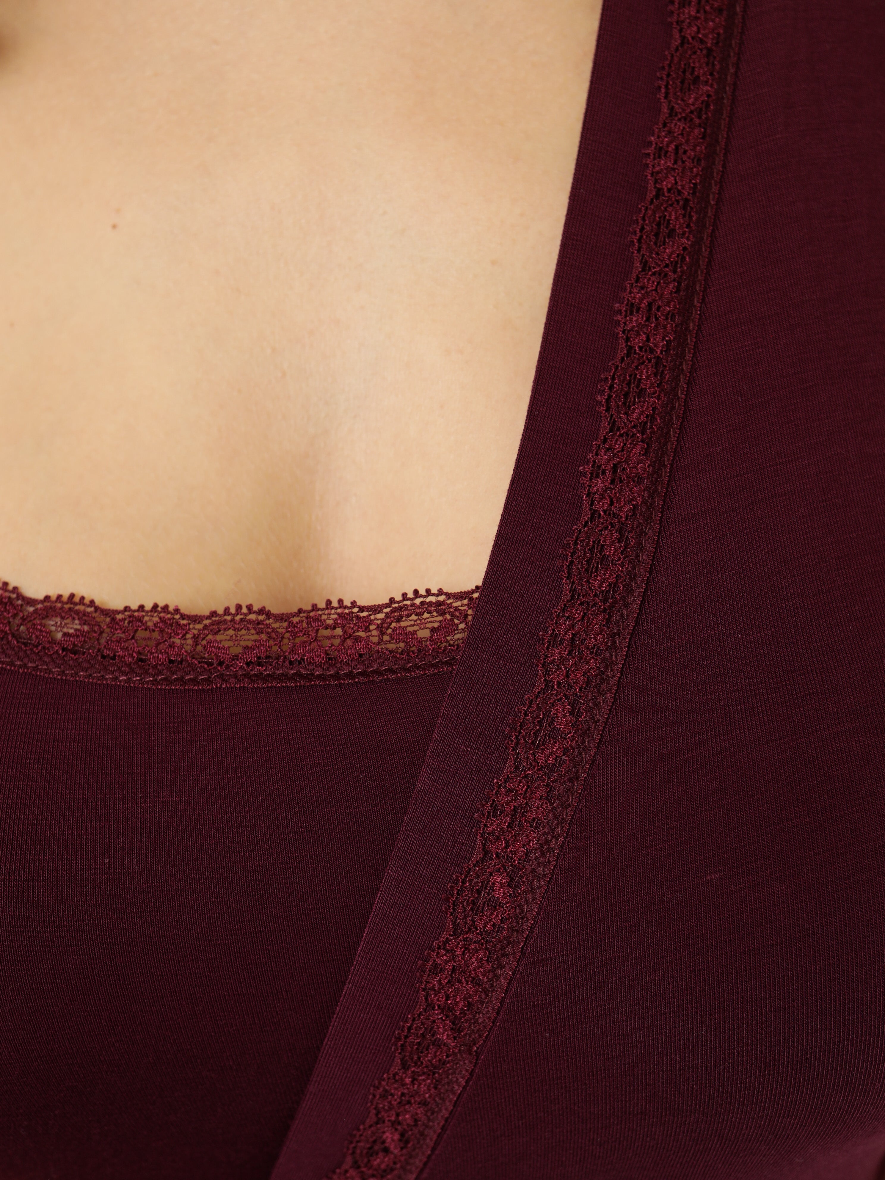 Damen Pyjama Set aus Bambusviskose mit Morgenmantel