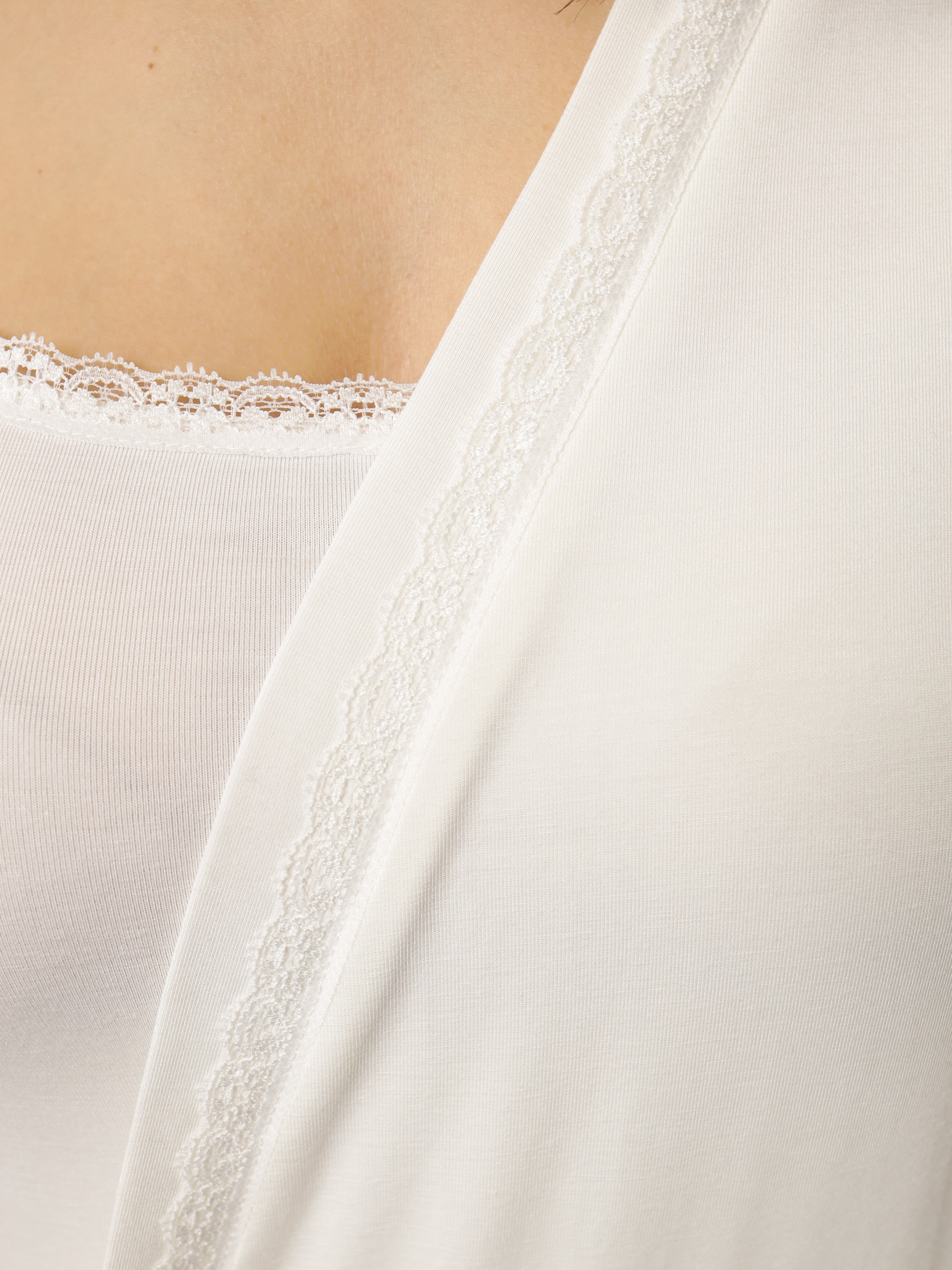 Damen Pyjama Set aus Bambusviskose mit Morgenmantel