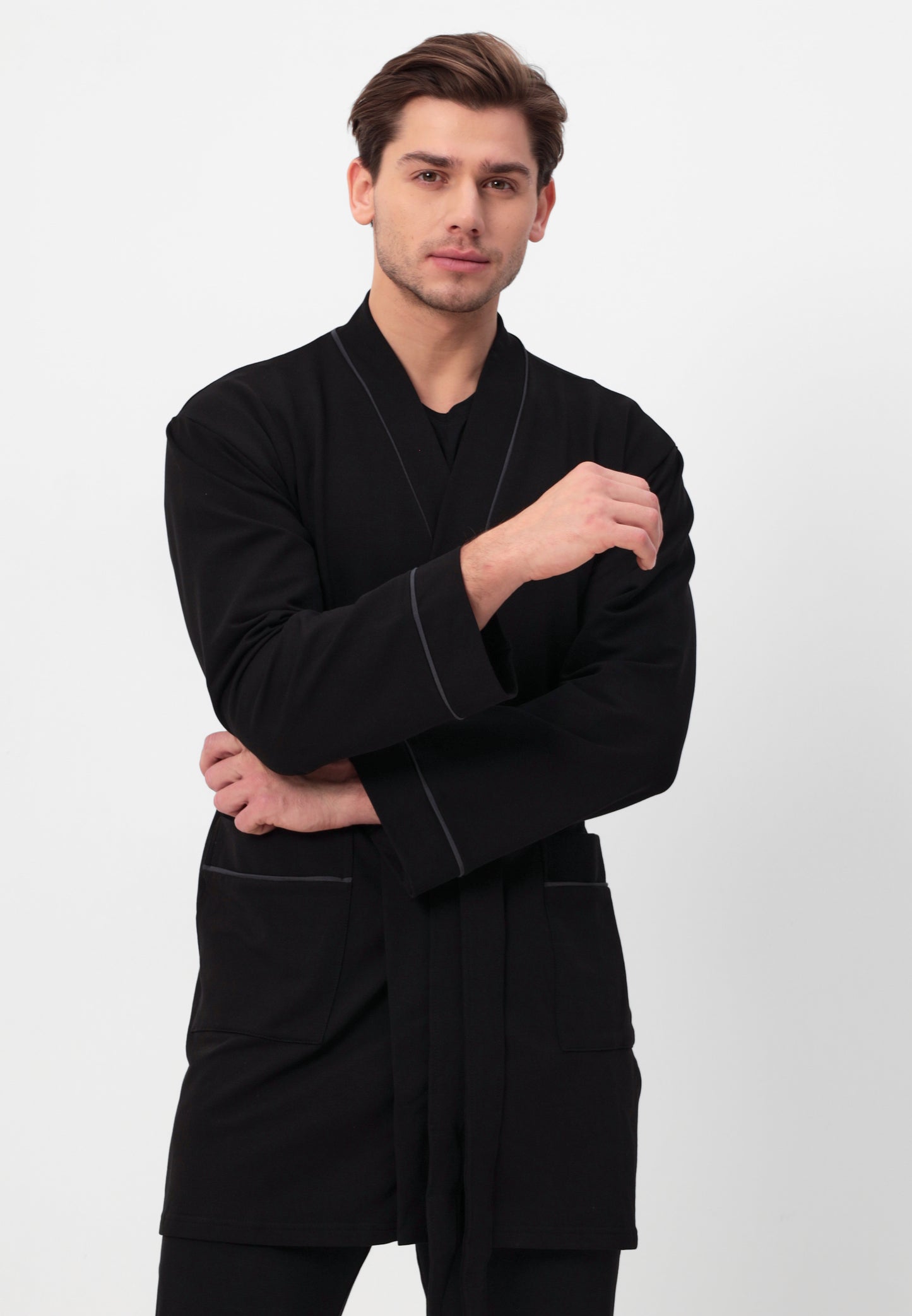 Robe de chambre pour hommes 100 % coton de haute qualité