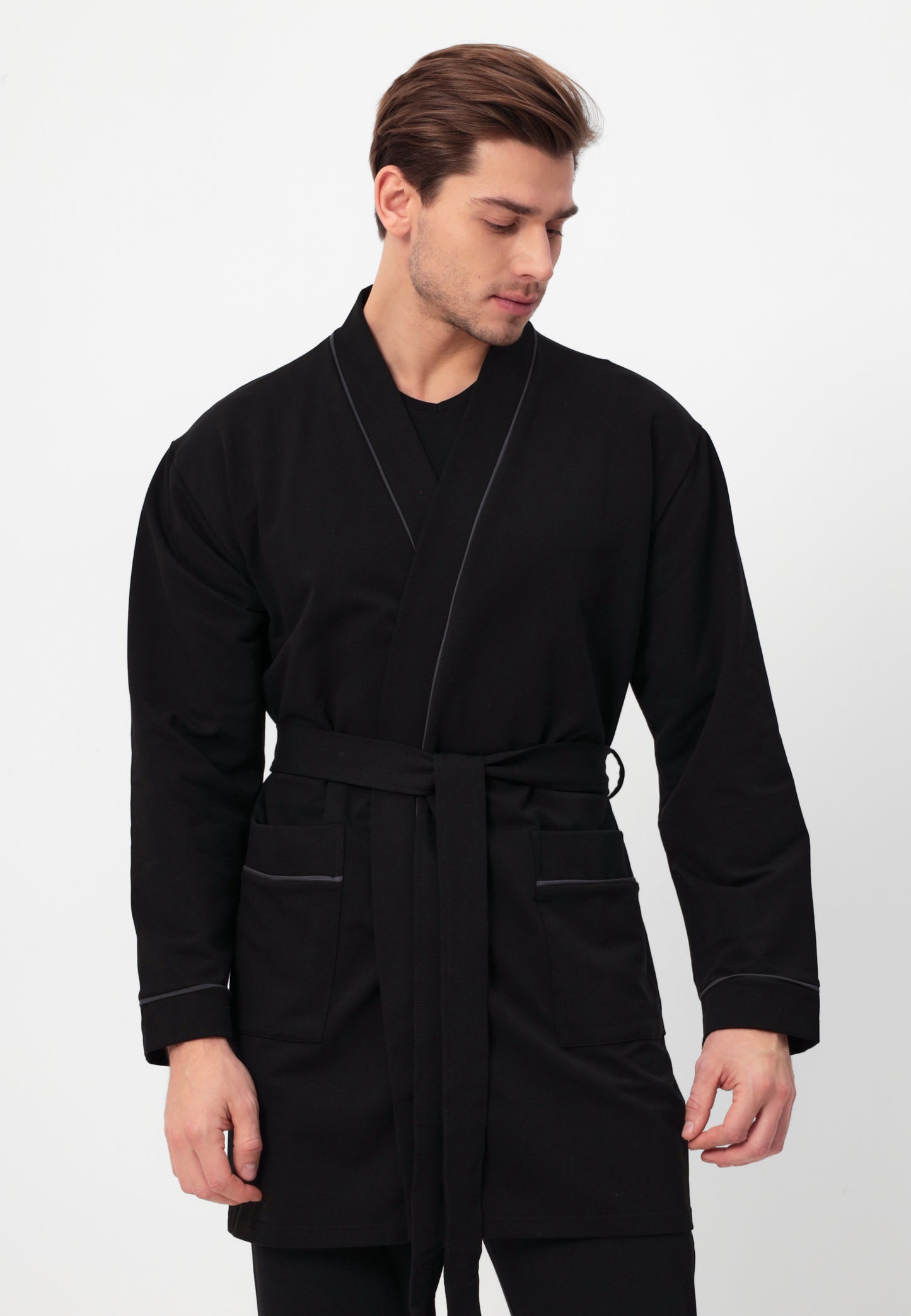 Robe de chambre pour hommes 100 % coton de haute qualité