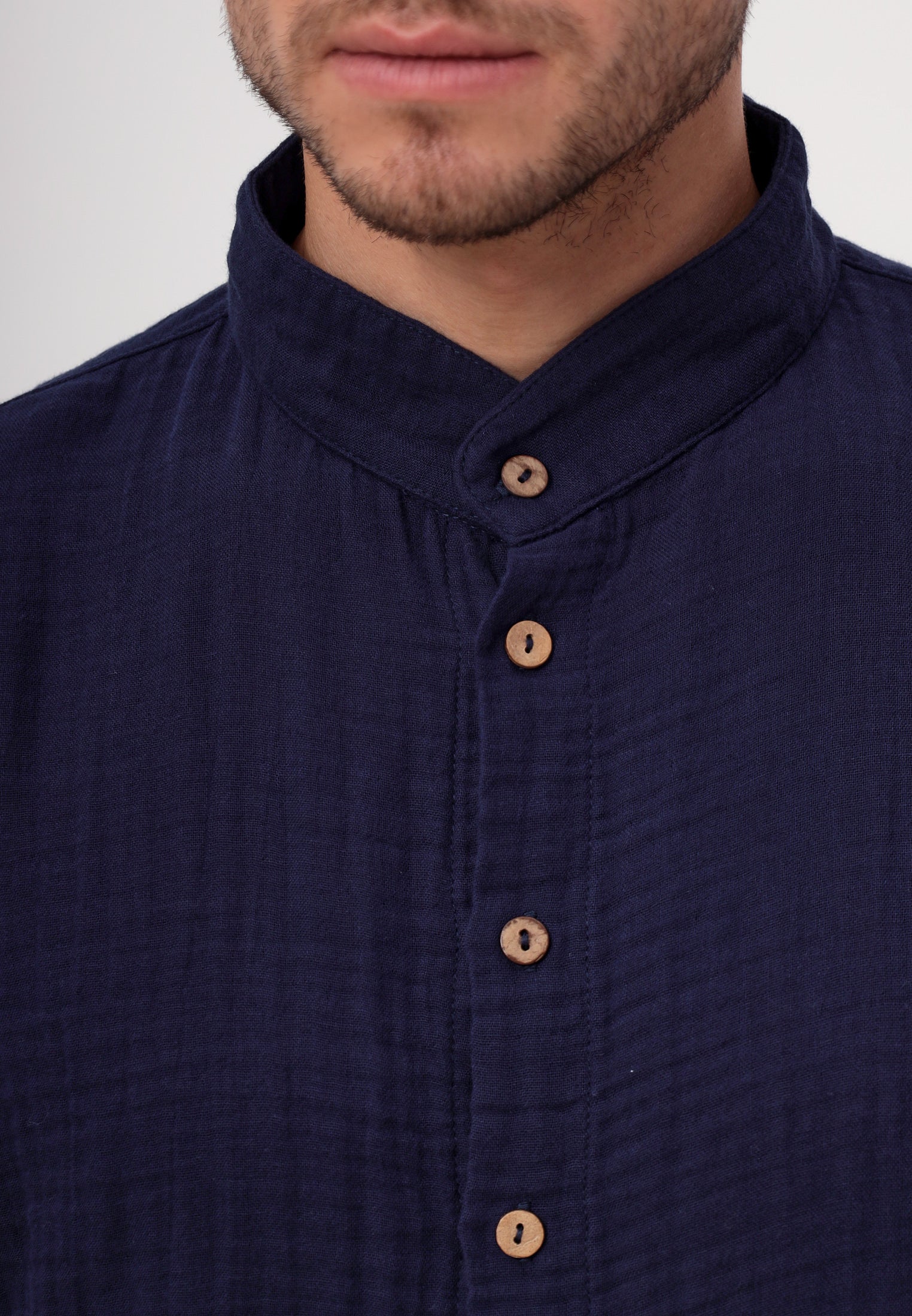 Herren Sommer und Freizeit Mode Hemd aus lässige Musselin