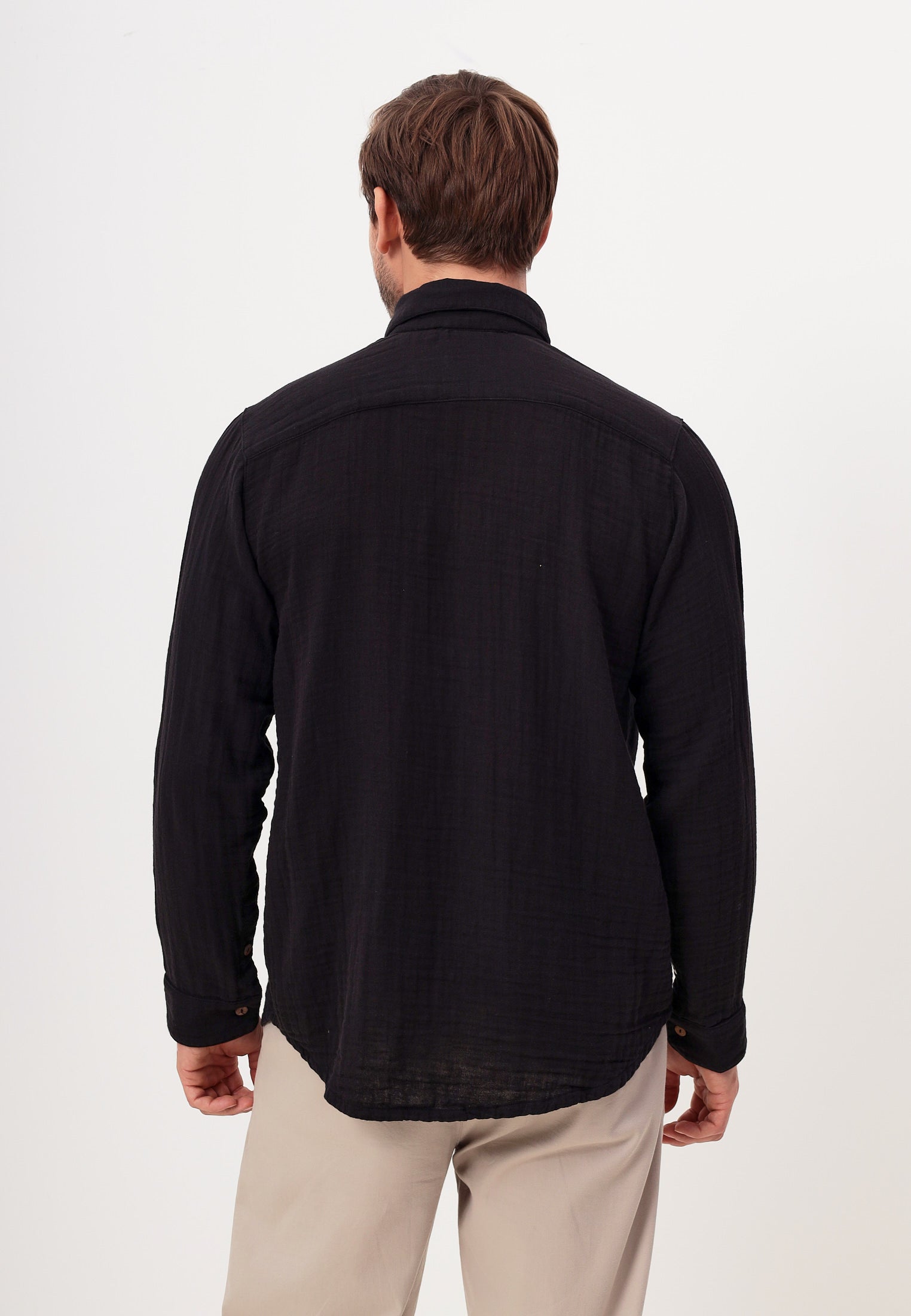 Herren Sommer und Freizeit Mode Hemd aus lässige Musselin