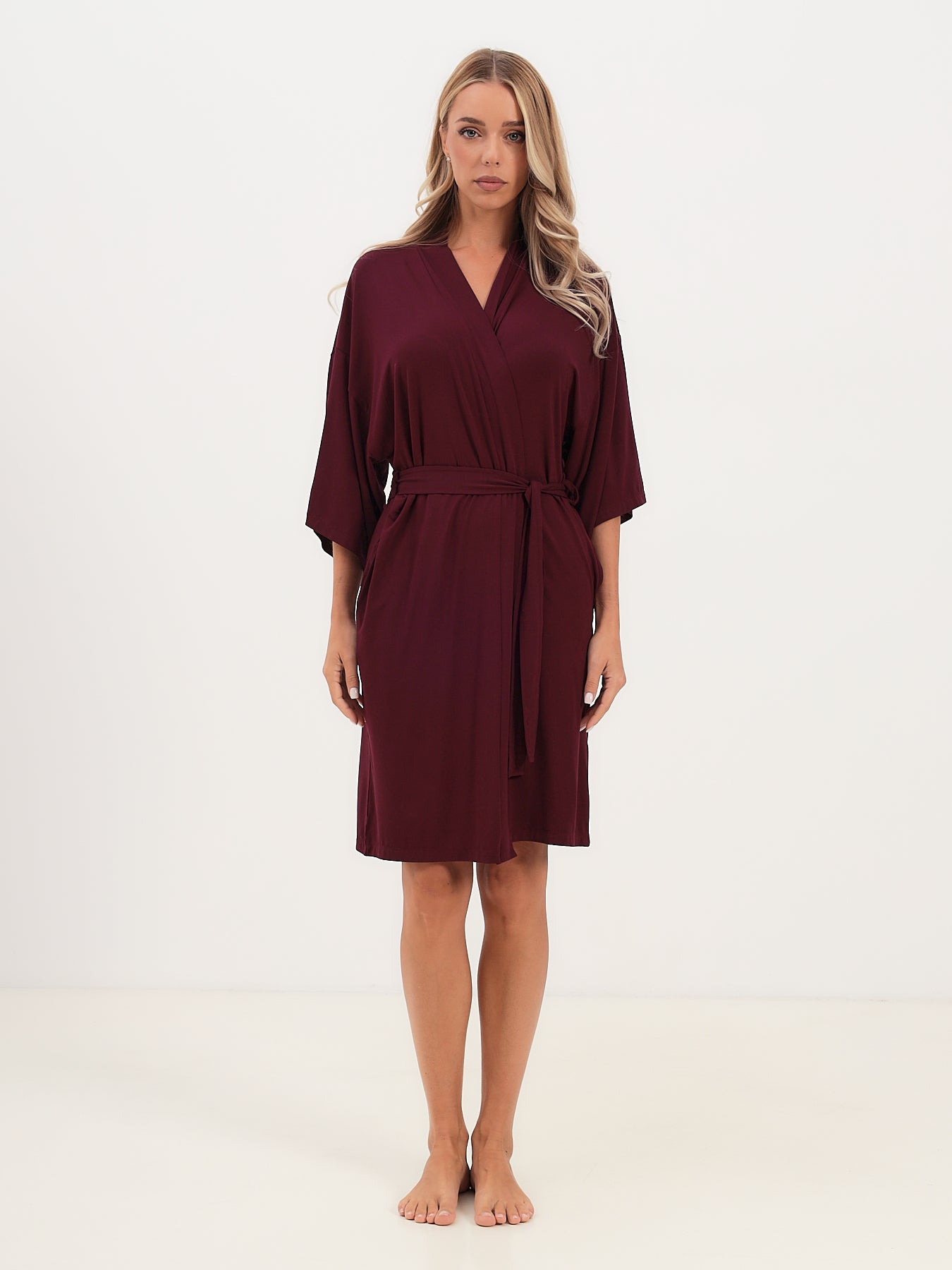 Women's dressing gown made of bamboo viscose