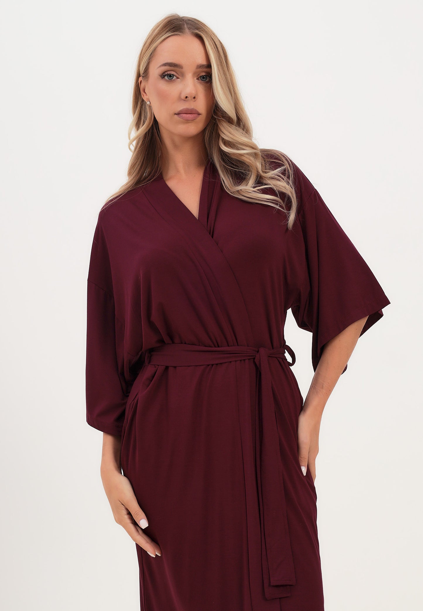 Women's dressing gown made of bamboo viscose