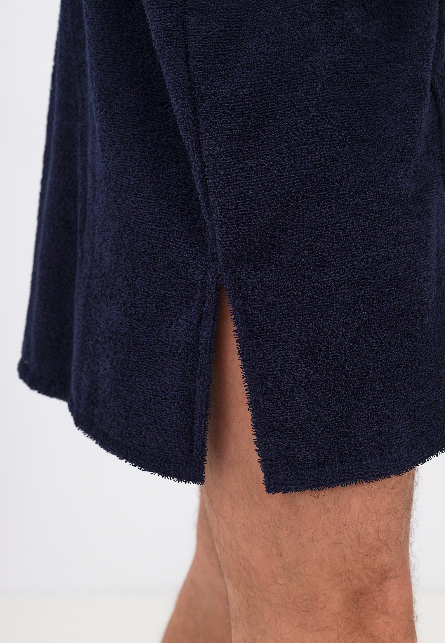 Men's poncho with hood made of 100% cotton