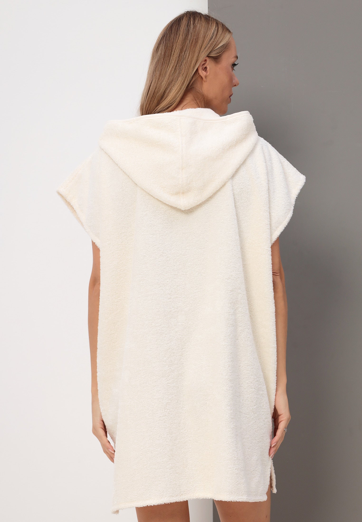Damen Poncho aus hochwertiger Baumwolle