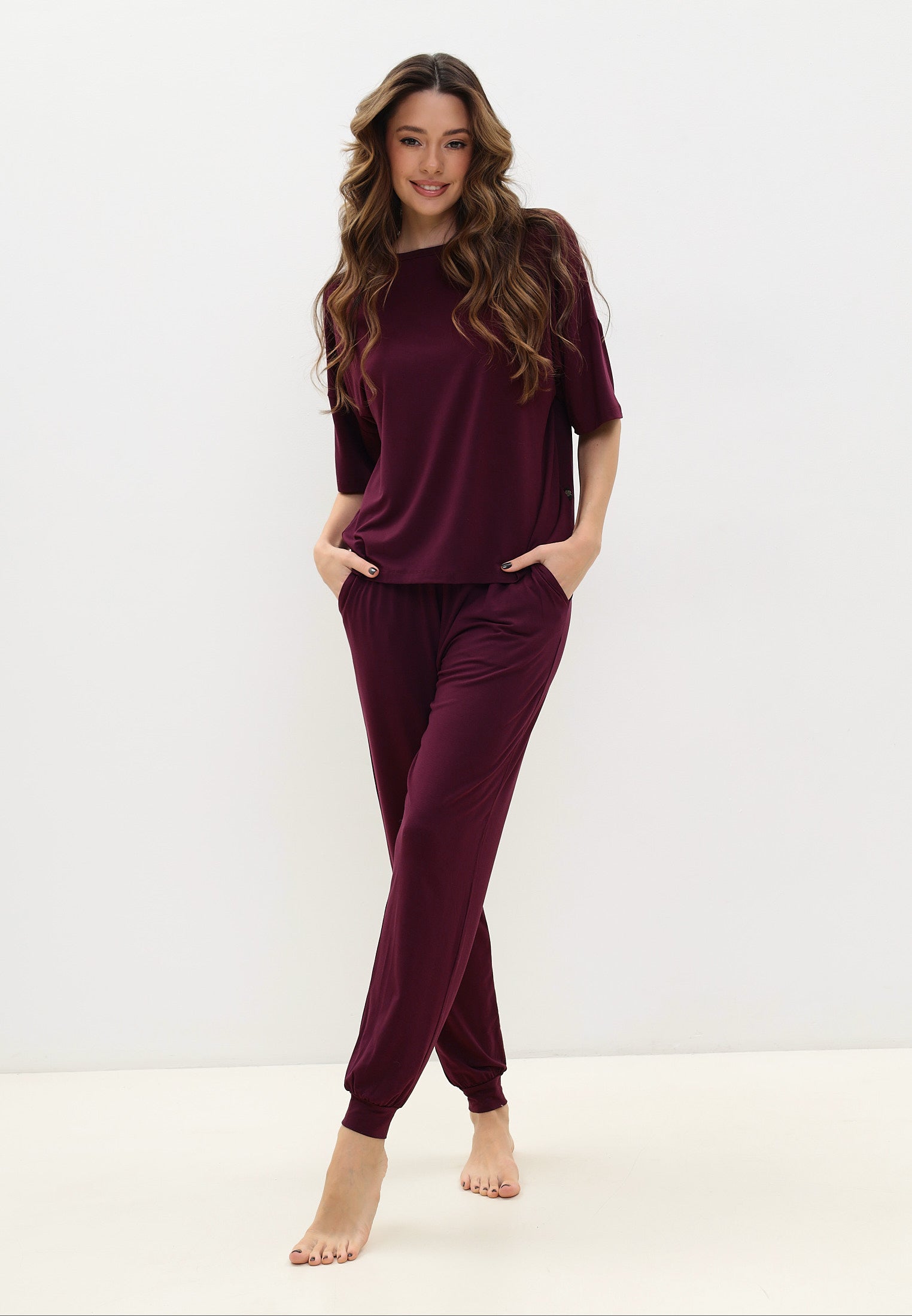 Damen Pyjama Set aus Bambusviskose
