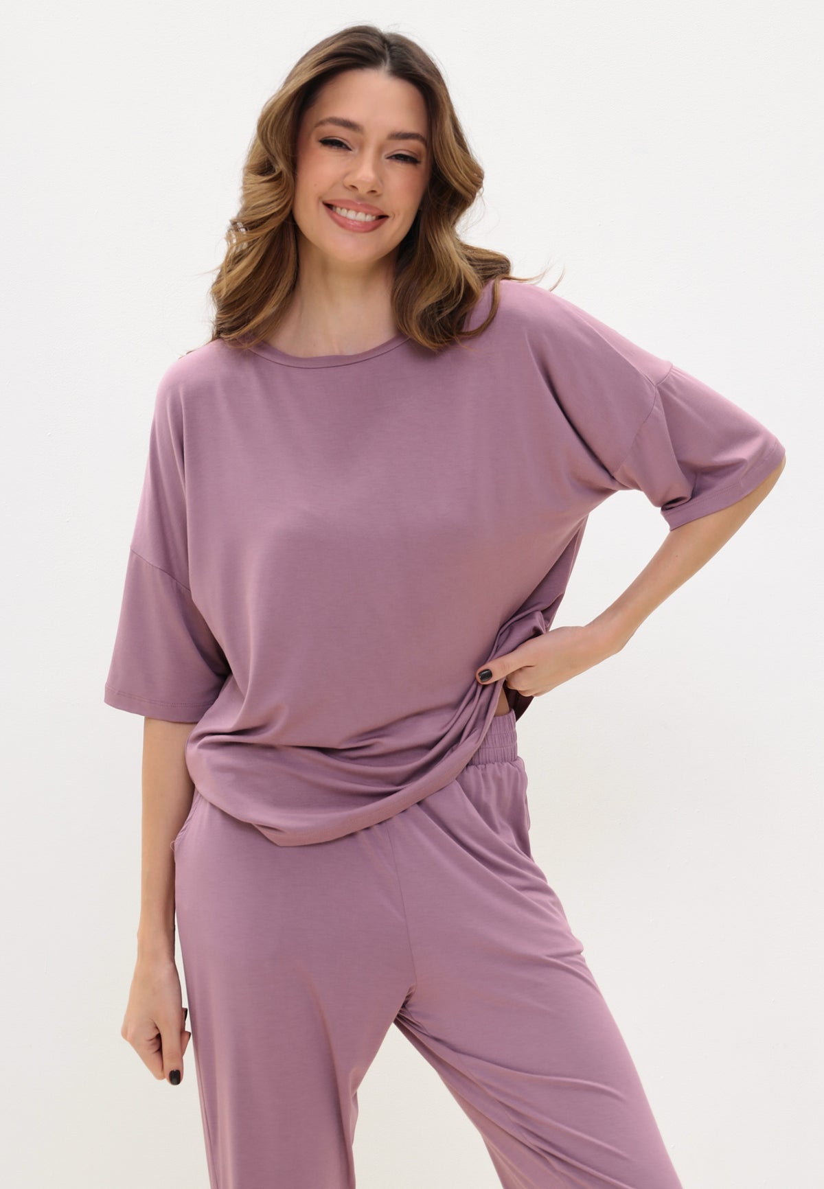 Ensemble pyjama pour femme en viscose de bambou