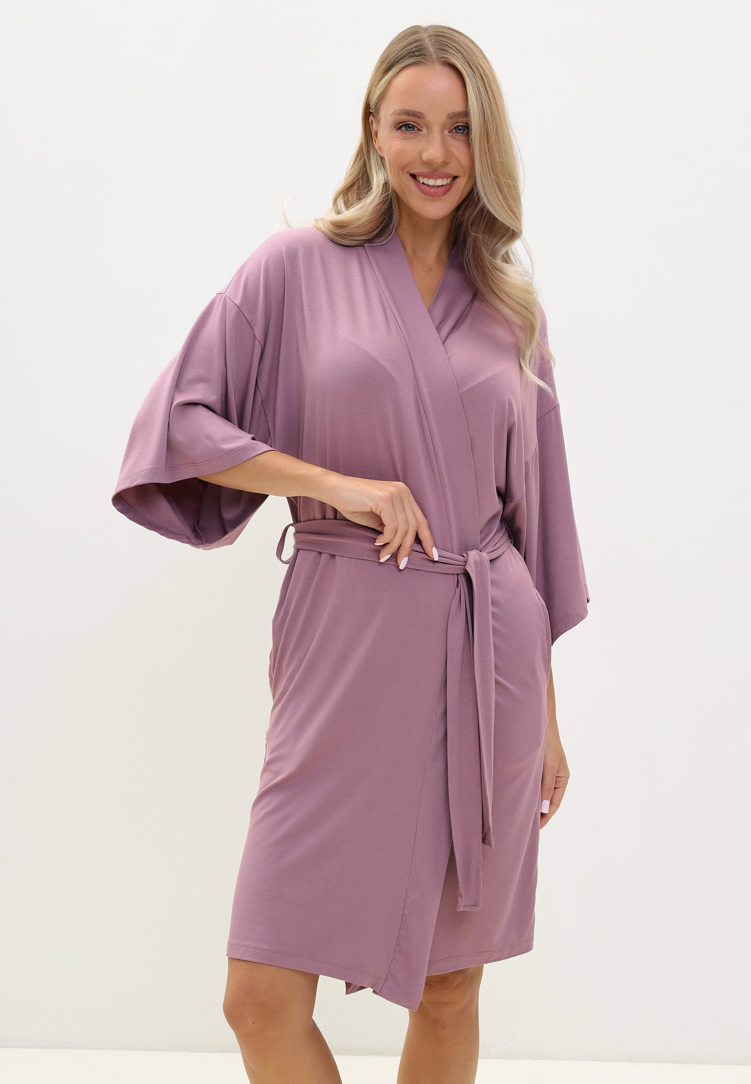 Damen Morgenmantel aus Bambusviskose