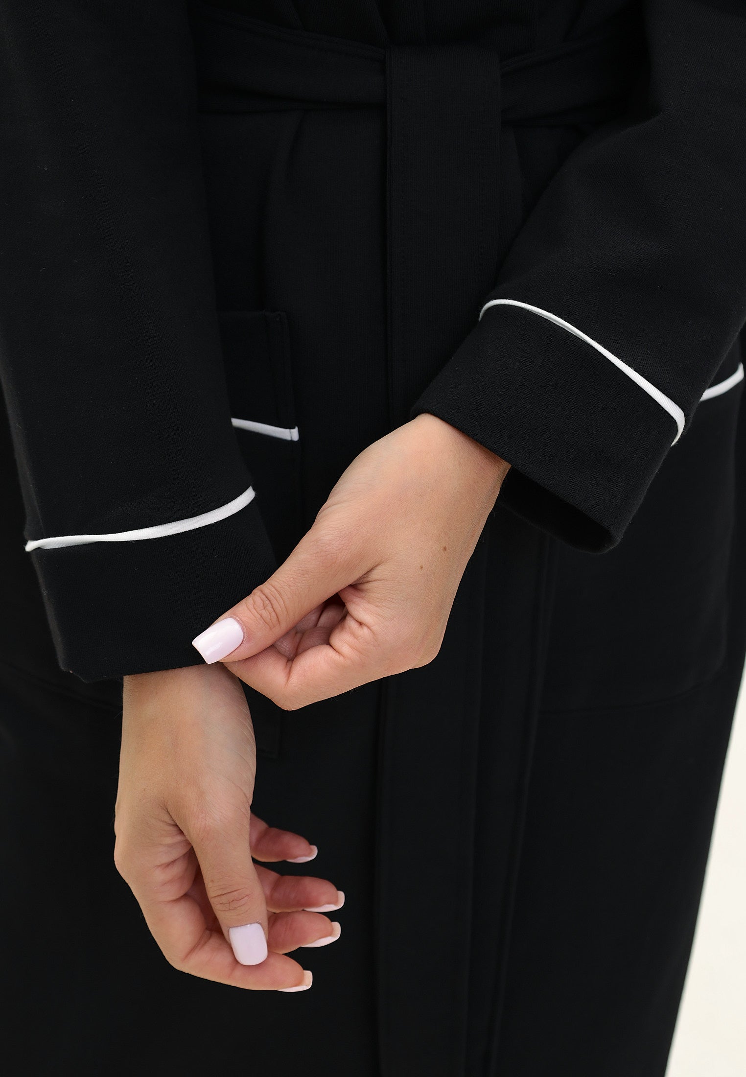 Damen Morgenmantel aus hochwertiger Baumwolle