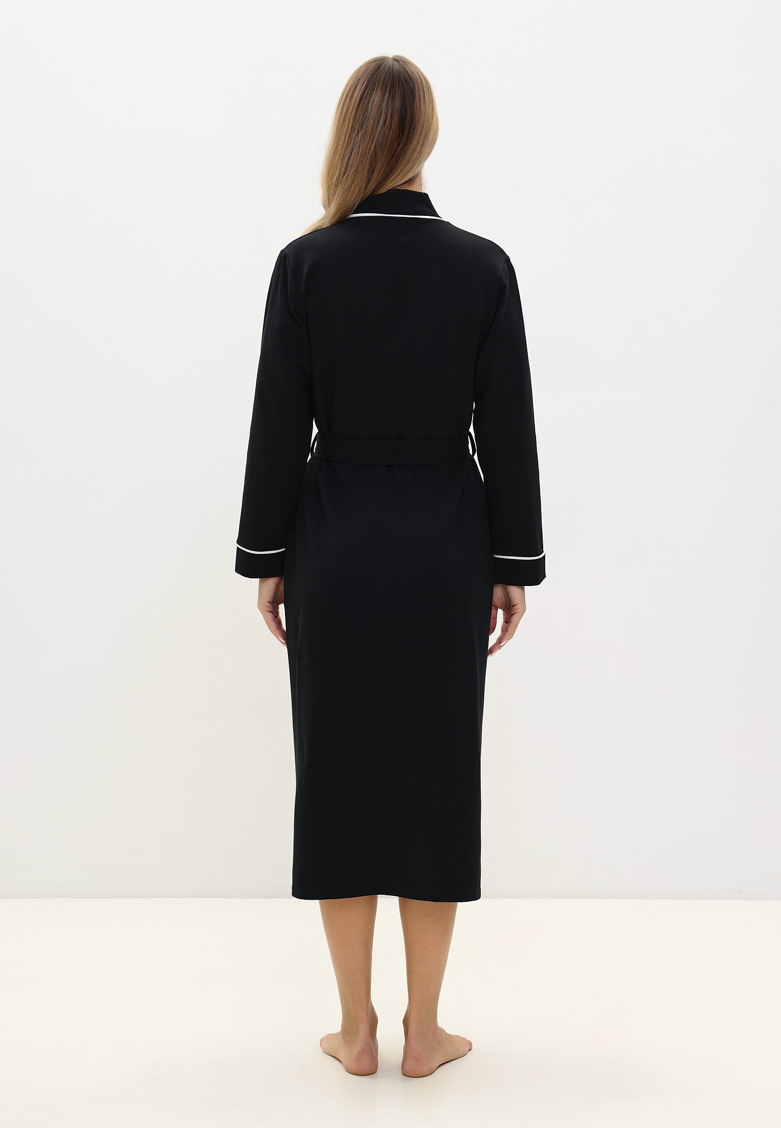 Damen Morgenmantel aus hochwertiger Baumwolle