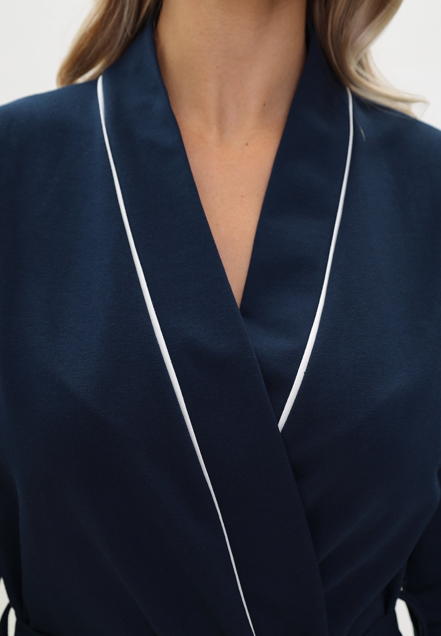 Damen Morgenmantel aus hochwertiger Baumwolle