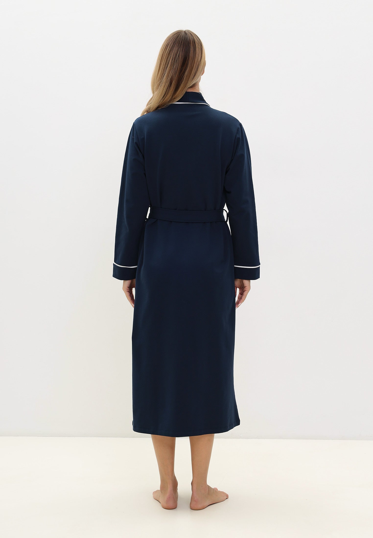 Damen Morgenmantel aus hochwertiger Baumwolle