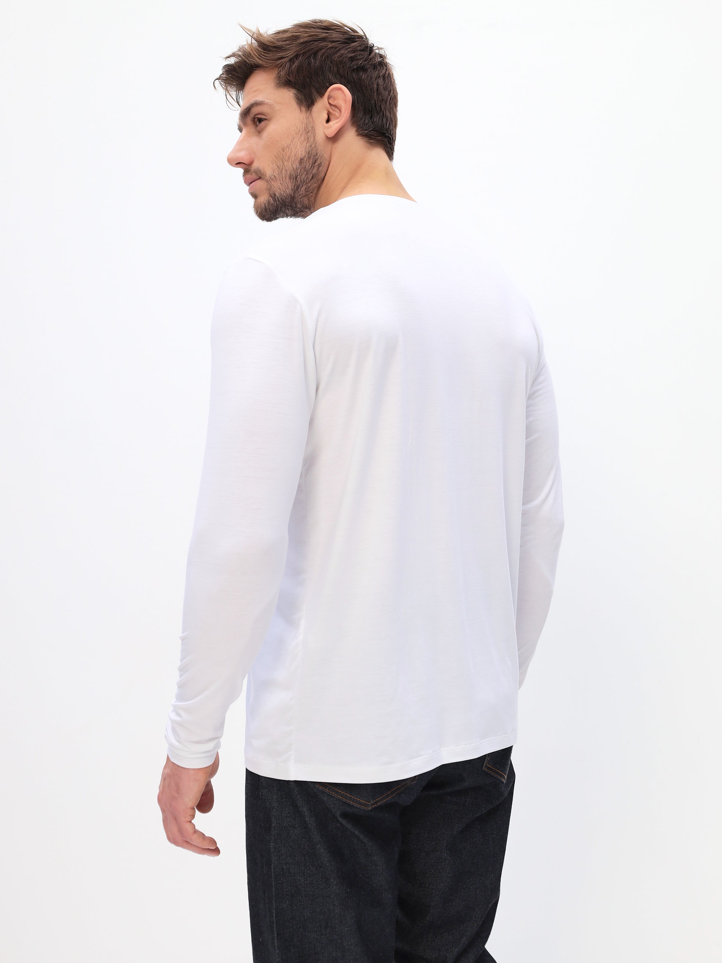 Herren Langarmshirt aus hochwertiger Bambusviskose