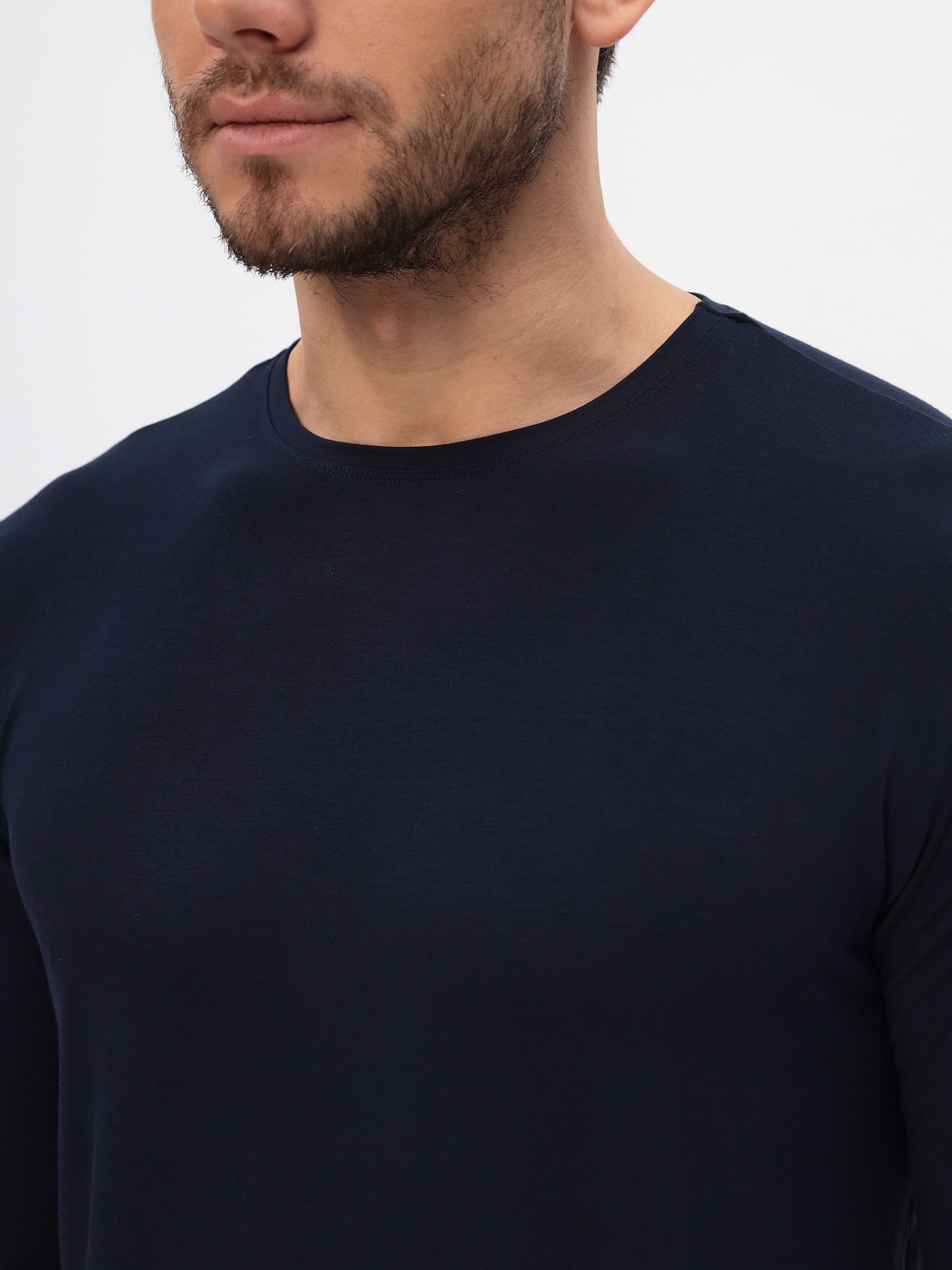 Herren Langarmshirt aus hochwertiger Bambusviskose