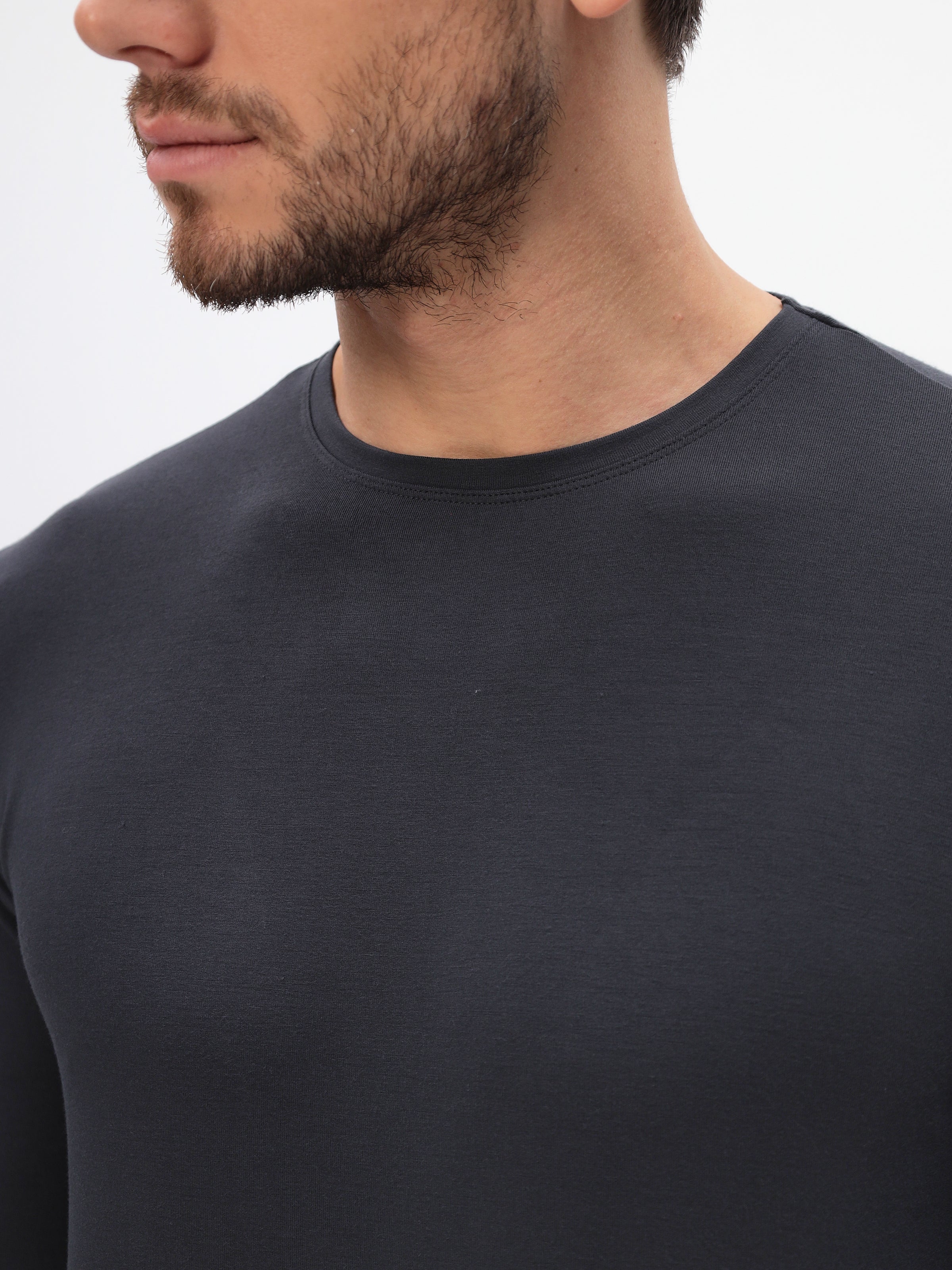 Herren Langarmshirt aus hochwertiger Bambusviskose