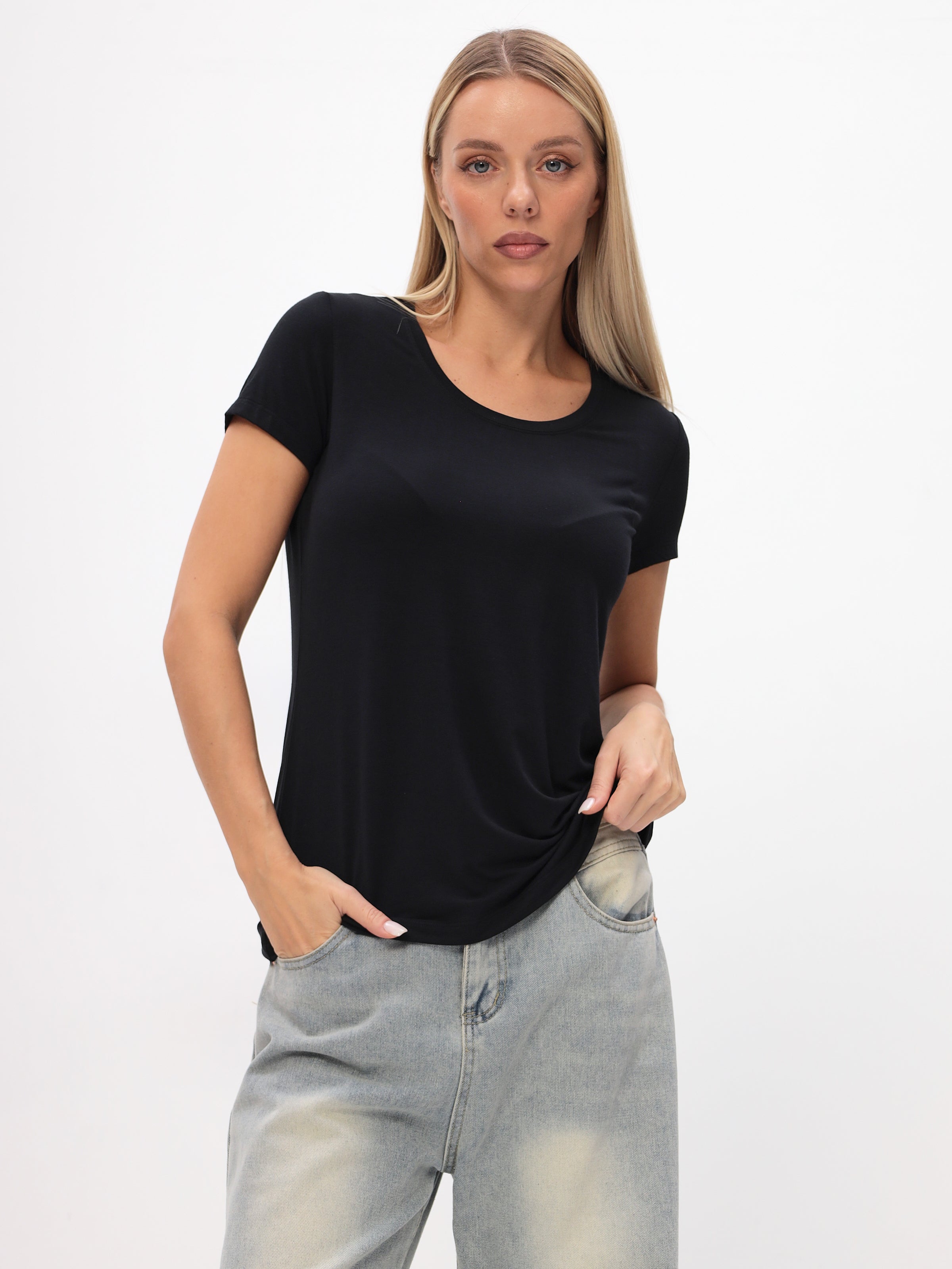 Damen T-shirt aus hochwertiger Bambusviskose