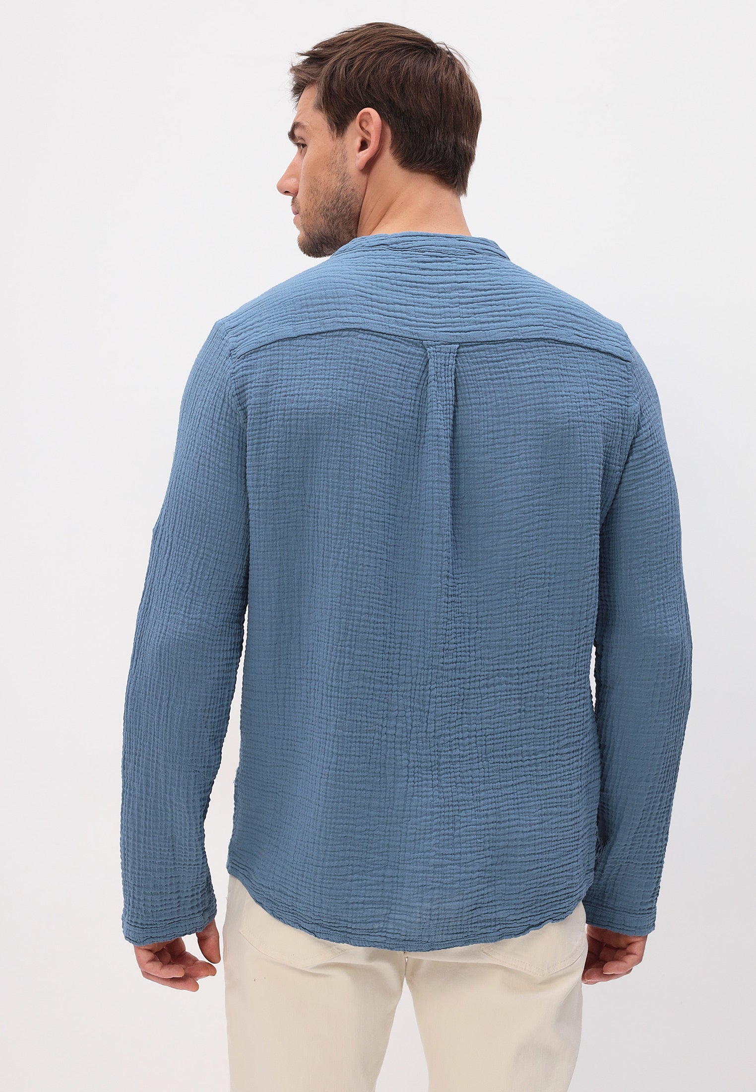 Herren Sommer und Freizeit Mode Hemd aus lässige Musselin