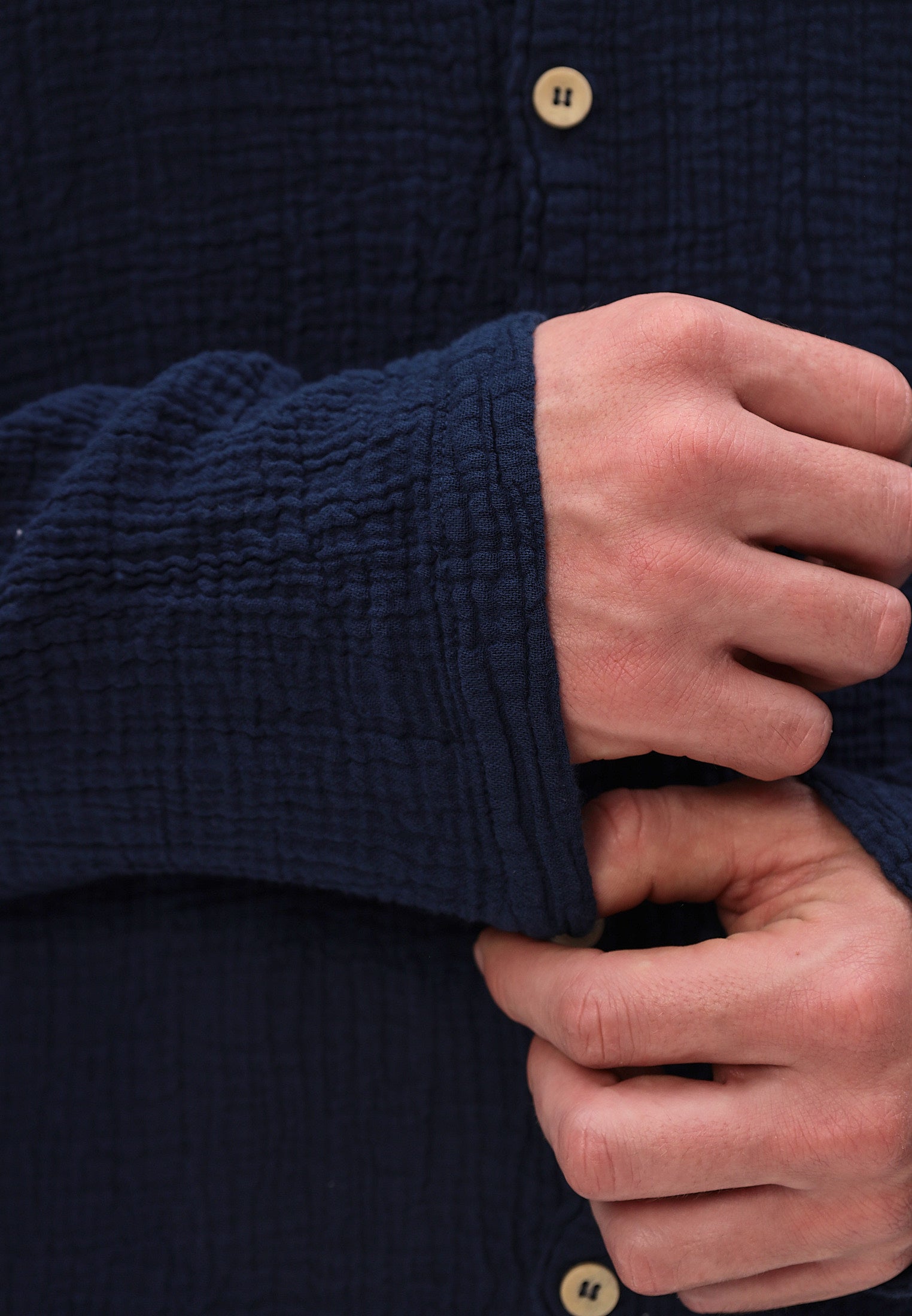 Herren Sommer und Freizeit Mode Hemd aus lässige Musselin