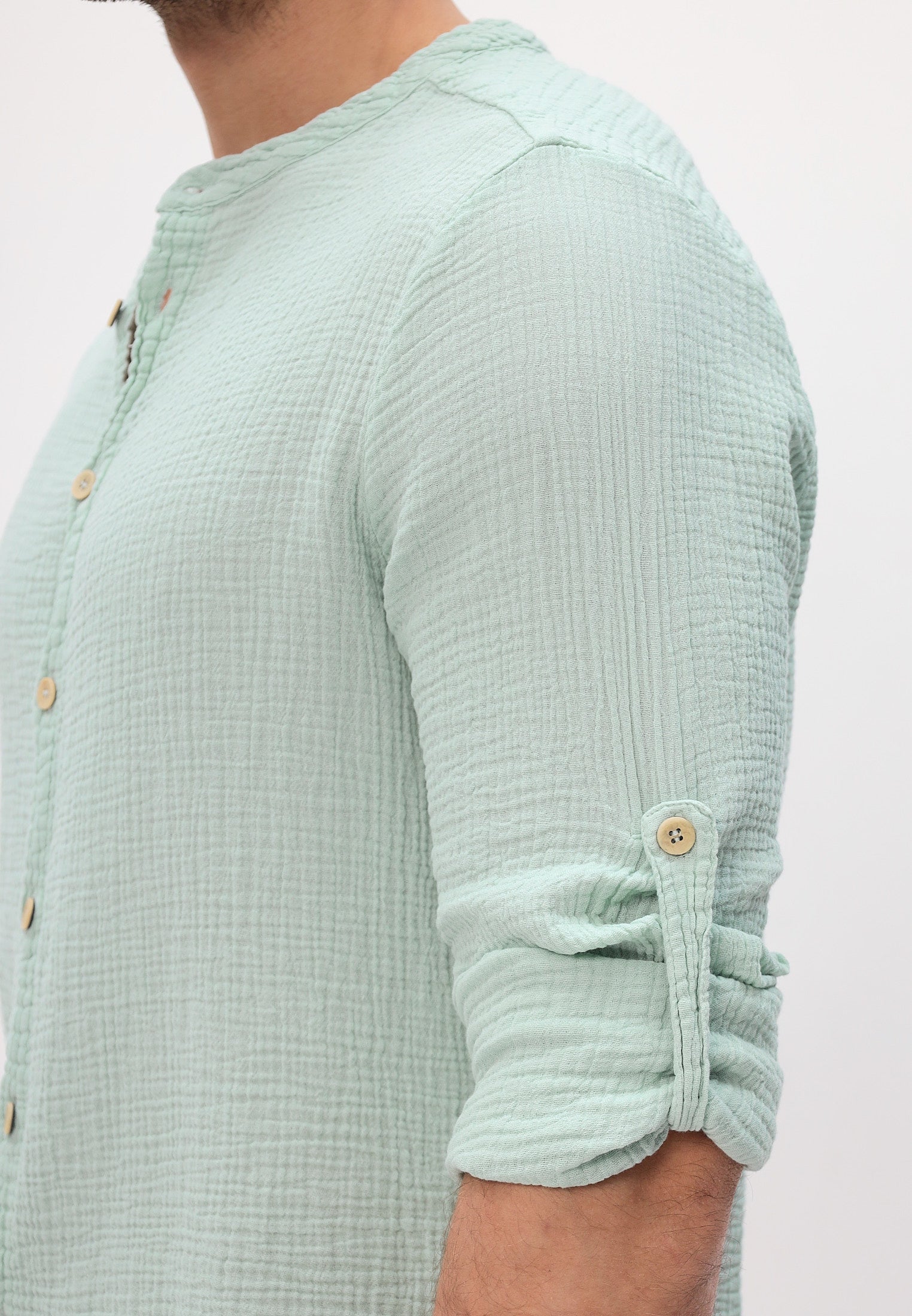 Herren Sommer und Freizeit Mode Hemd aus lässige Musselin