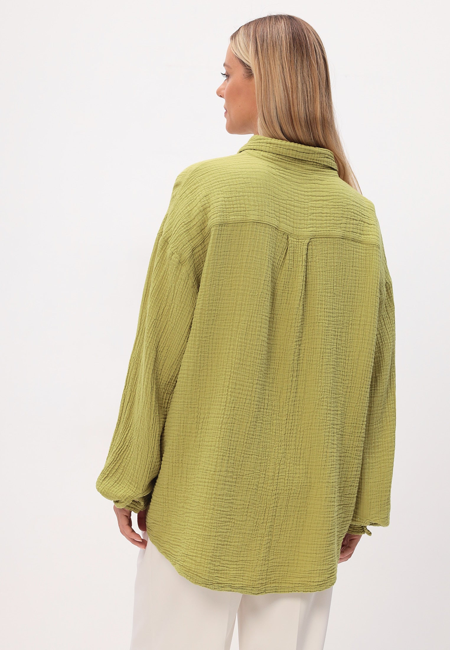 Damen Sommer und Freizeit Mode Hemd aus lässige Musselin