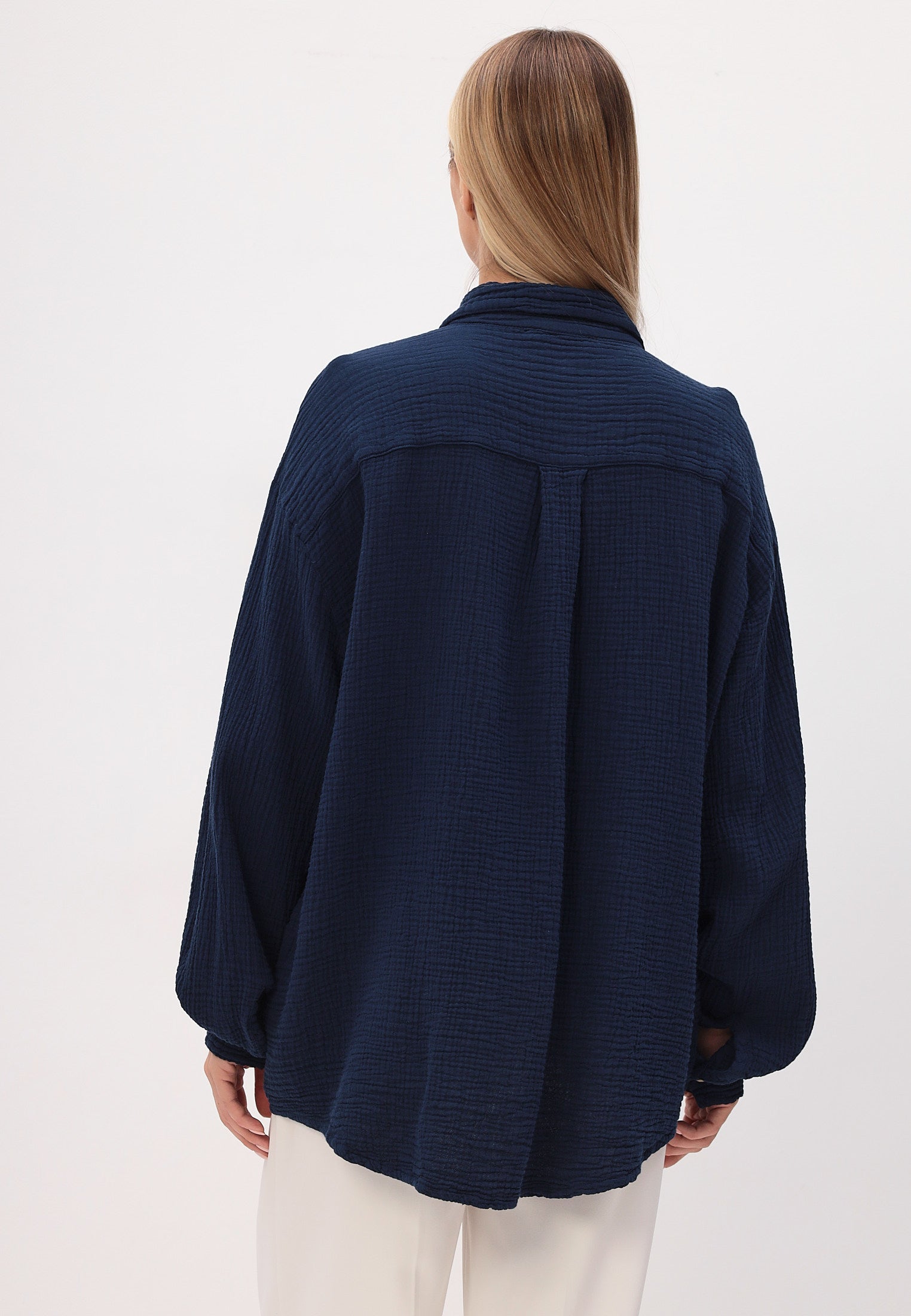 Damen Sommer und Freizeit Mode Hemd aus lässige Musselin