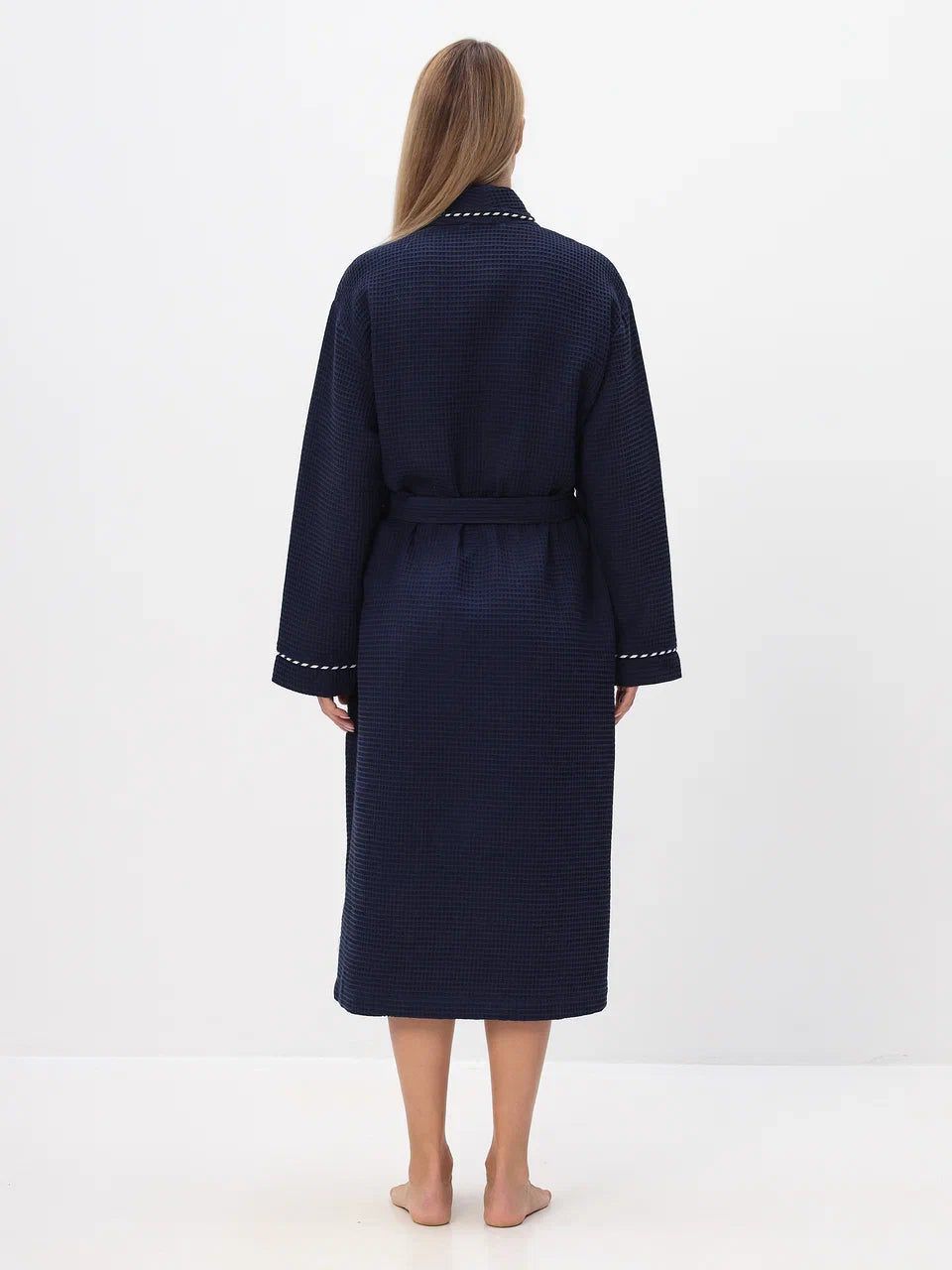 Noble kimono men's bathrobe made of high-quality cotton in velour