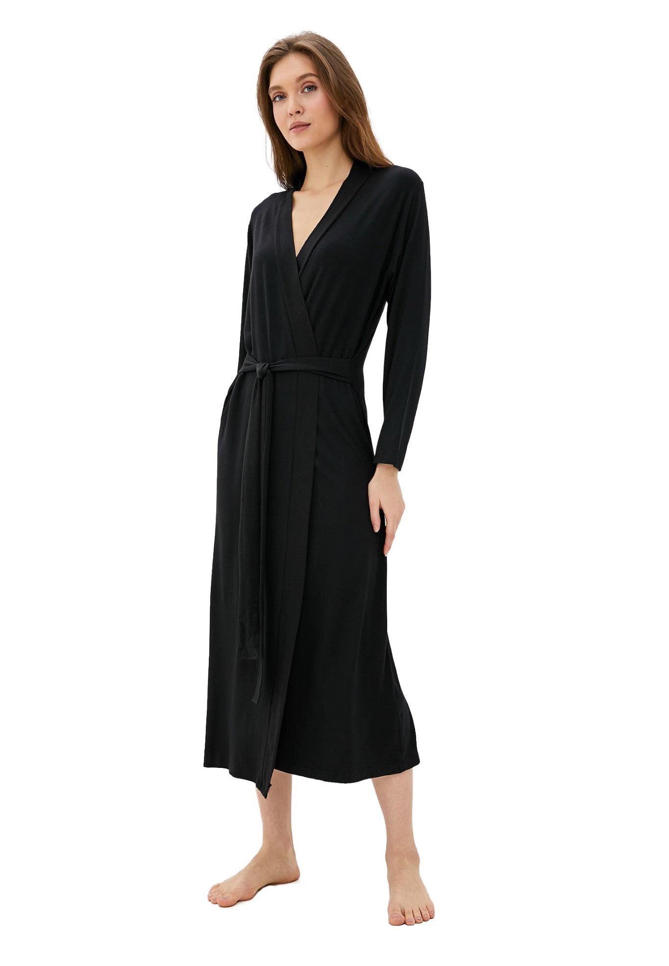 Damen Morgenmantel aus Bambusviskose