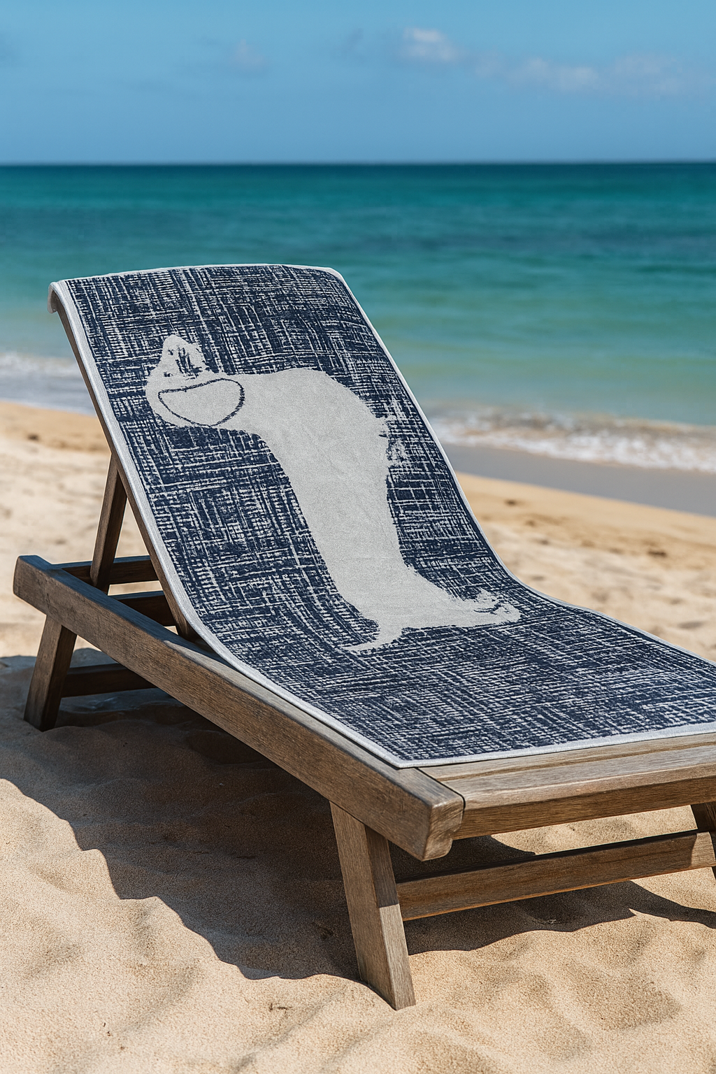 Premium Badetuch - Mit edlem Dachshund Design - Vielseitig, Nachhaltig, Saugstark & Schnelltrocknend - 100% Baumwolle