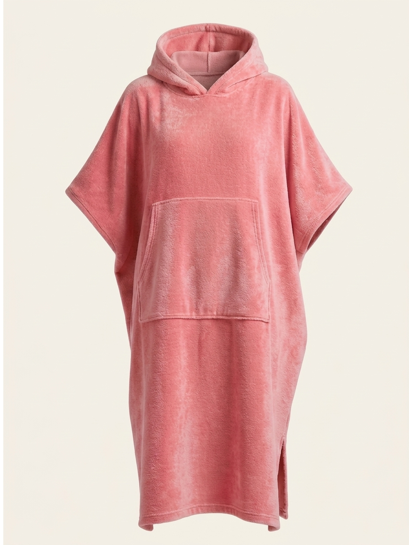 Poncho mit Kapuze aus 100% Baumwolle Frottier-Velours | OEKO-TEX® zertifiziert