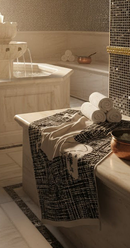 Premium Badetuch - Mit edlem Dachshund Design - Vielseitig, Nachhaltig, Saugstark & Schnelltrocknend - 100% Baumwolle