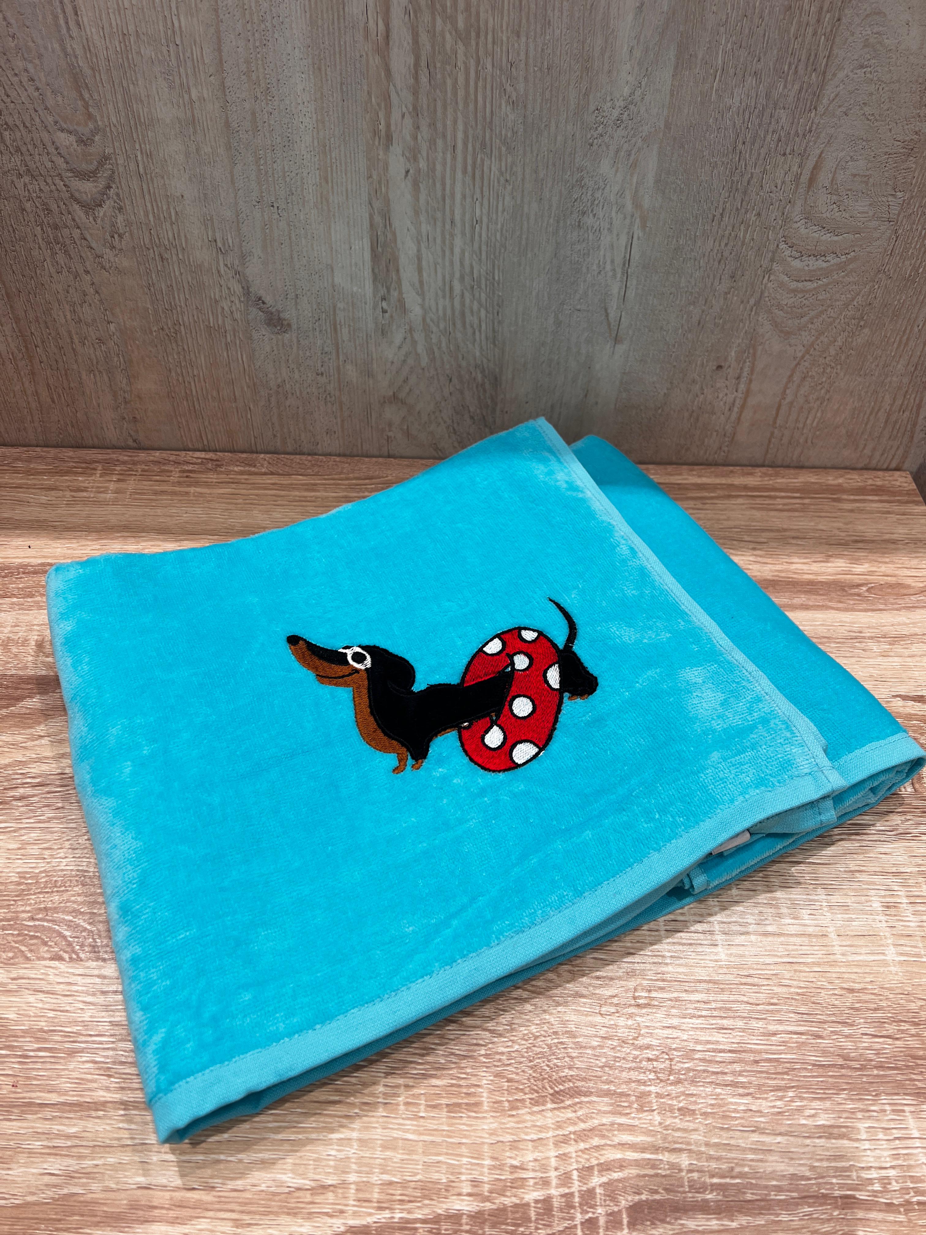 Serviette haut de gamme - avec élégante lettre "D" brodée - polyvalente, durable, absorbante et à séchage rapide - 100 % coton - gris