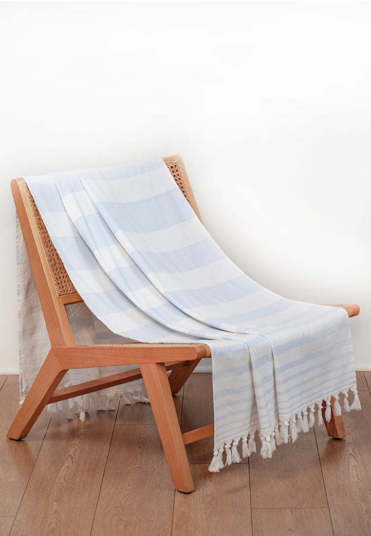Serviette de hammam haut de gamme - polyvalente, durable, absorbante et à séchage rapide - 100 % coton - serviette de plage, de bain, de douche, de yoga, de spa et de voyage (100 x 180 cm) Peshtemal