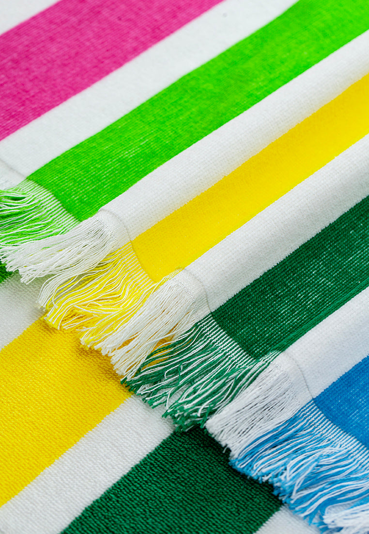 Premium Handtuch - Vielseitig, Nachhaltig, Saugstark & Schnelltrocknend - 100% Baumwolle - Strand, Bade, Dusch, Yoga, Spa & Reise-Tuch (70 x 140 cm) Multicolor