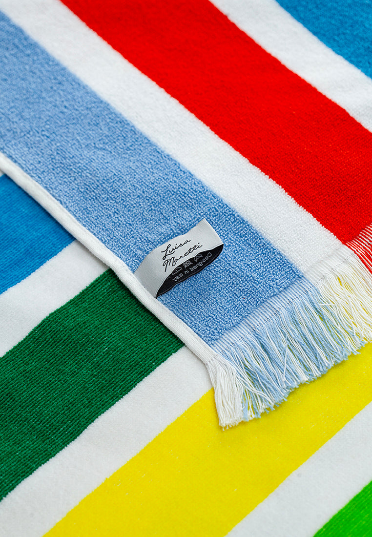 Premium Handtuch - Vielseitig, Nachhaltig, Saugstark & Schnelltrocknend - 100% Baumwolle - Strand, Bade, Dusch, Yoga, Spa & Reise-Tuch (70 x 140 cm) Multicolor