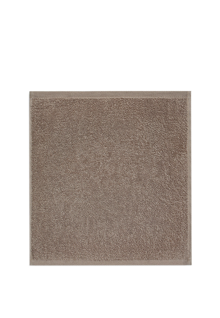 Towel set of 4 in a handmade felt bag - 100% cotton - guest towel (30x30 cm)