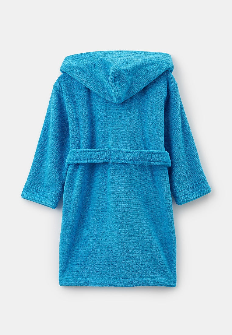 Kinder Bademantel mit Kapuze aus Frottier (3/4 - 11/12 Jahre)