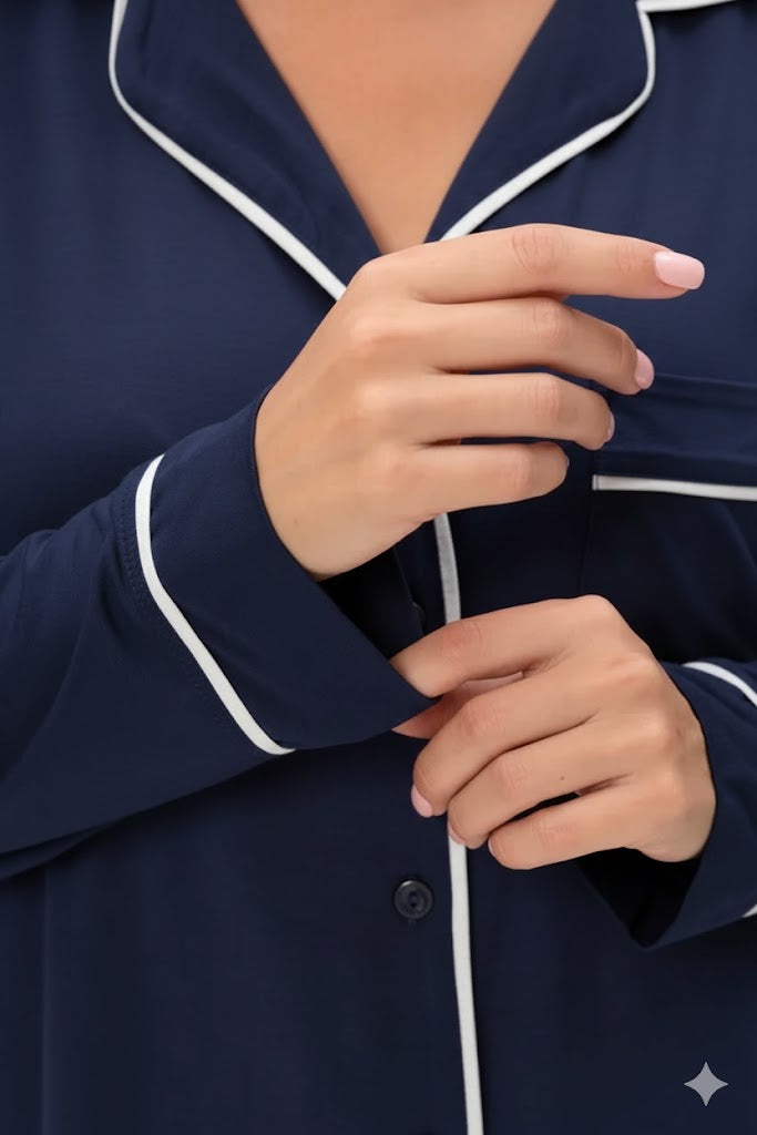 Nightdress made of bamboo viscose with a fine lace on the shoulder