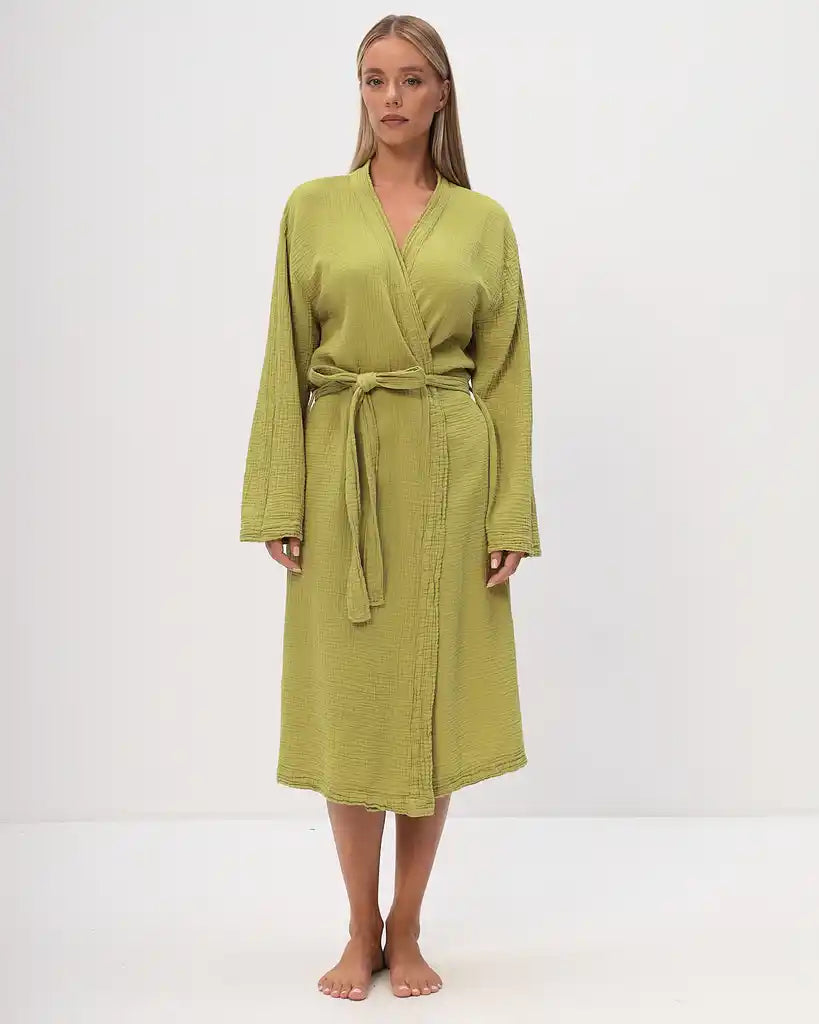 Robe de chambre pour femme en viscose de bambou