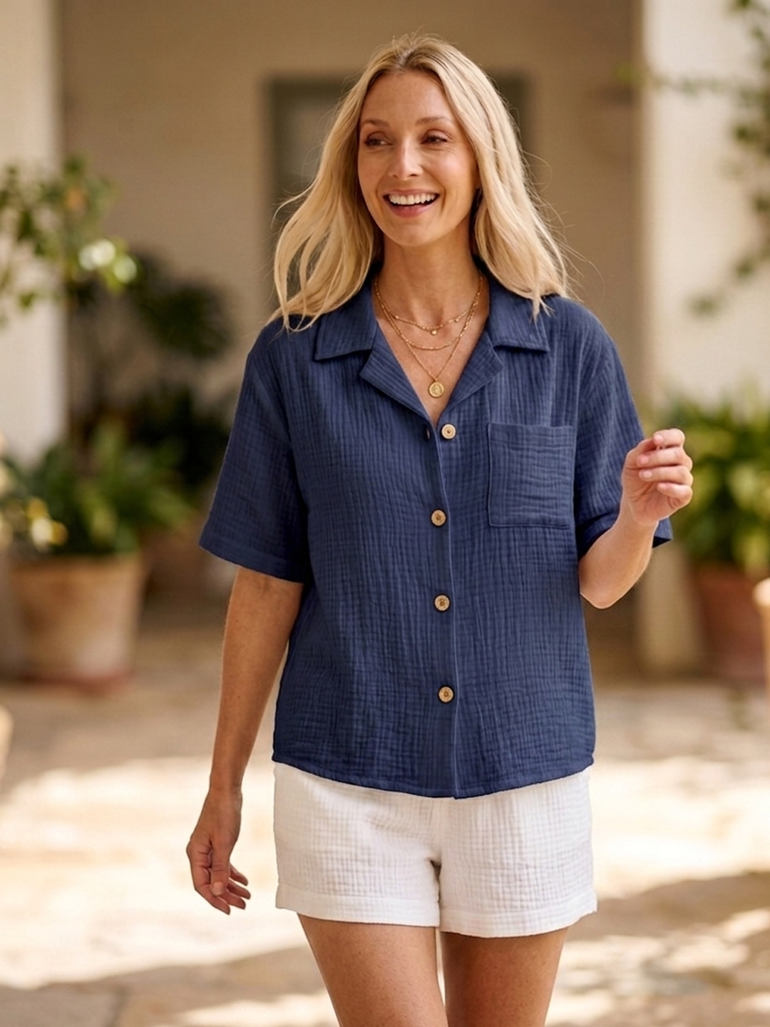 Pantalon mode été et loisirs pour femme en mousseline décontractée