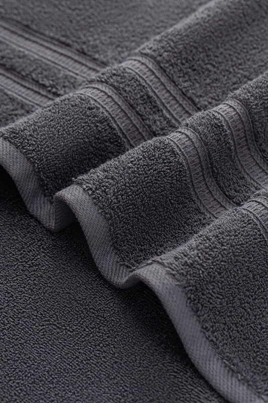 Premium Handtuch - Vielseitig, Nachhaltig, Saugstark & Schnelltrocknend - 100% Baumwolle (50 x 90 cm)  LMS-6639 Anthrazit