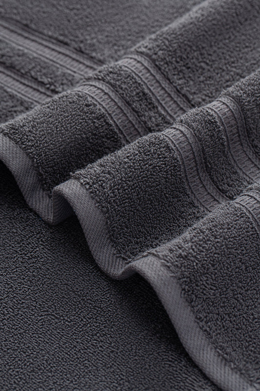 Premium Handtuch - Vielseitig, Nachhaltig, Saugstark & Schnelltrocknend - 100% Baumwolle (70 x 140 cm)  LMS-6640 Anthrazit
