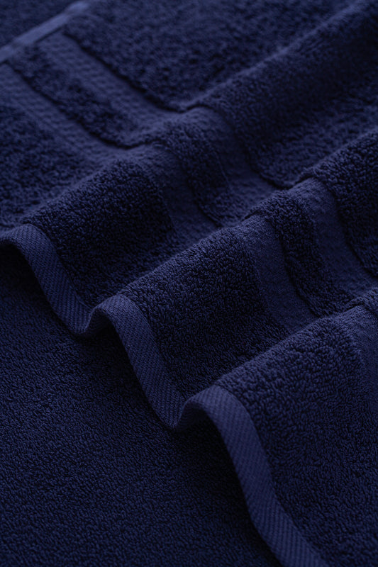 Premium Handtuch - Vielseitig, Nachhaltig, Saugstark & Schnelltrocknend - 100% Baumwolle (50 x 90 cm)  LMS-6639 Marinenblau